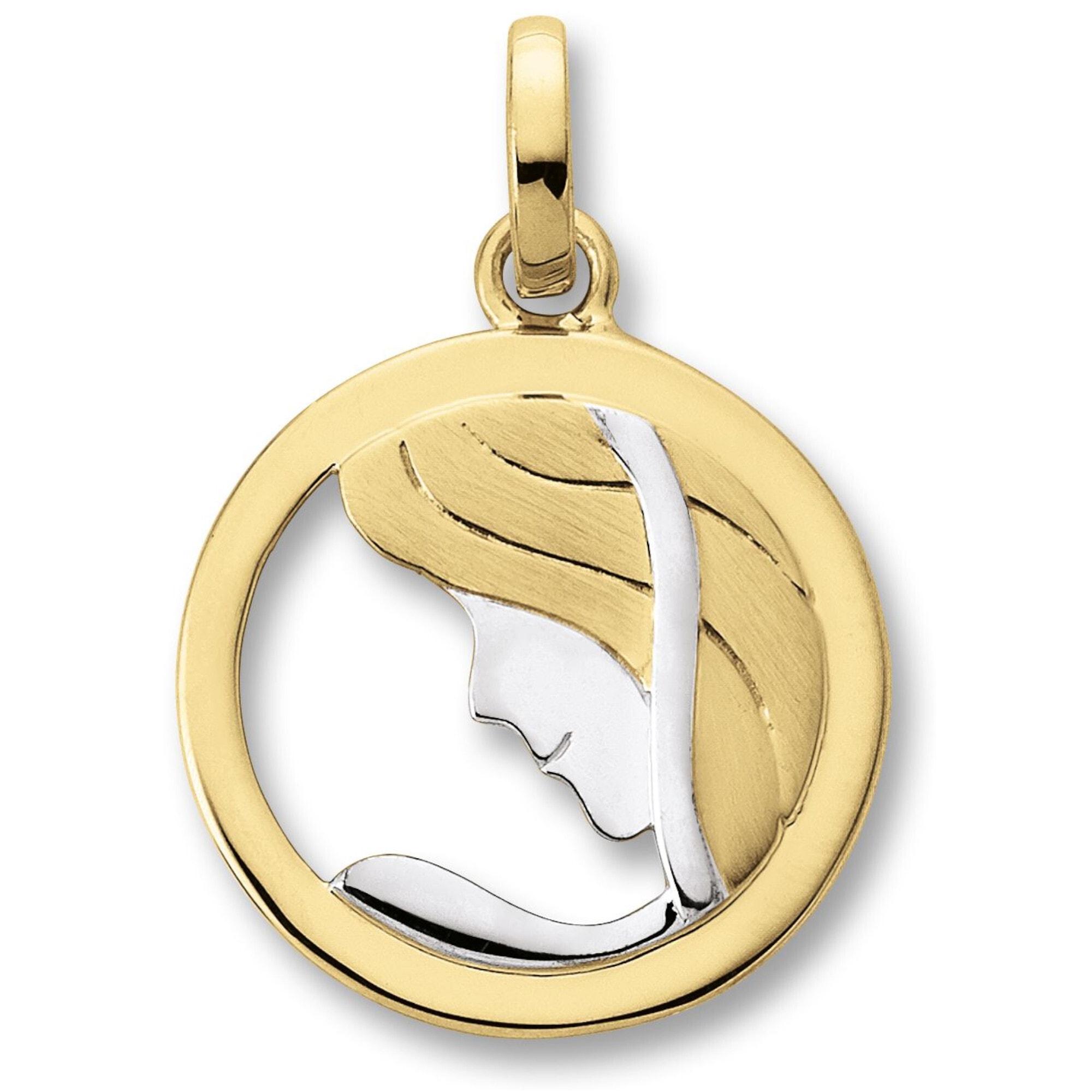 Anhänger Anhänger Schmuckset für Damen Halskette »Jungfrau Set BAUR ONE - kaufen aus ELEMENT Kette Gelbgold«, 333 | Sternzeichen mit verstellbarer mit