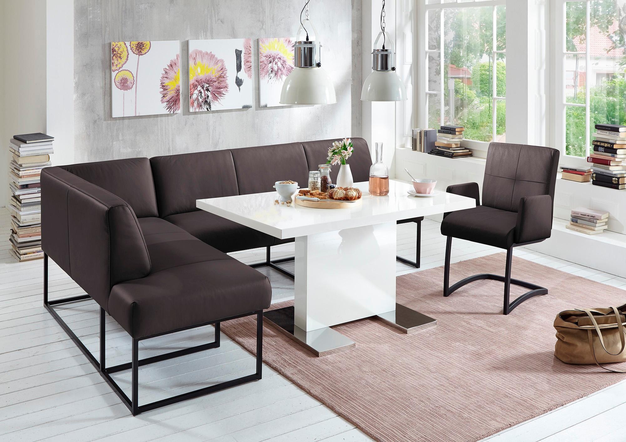 exxpo - sofa fashion Eckbank "Affogato, bequem und elegant, hochwertige Detailverarbeitung", Frei im Raum stellbar