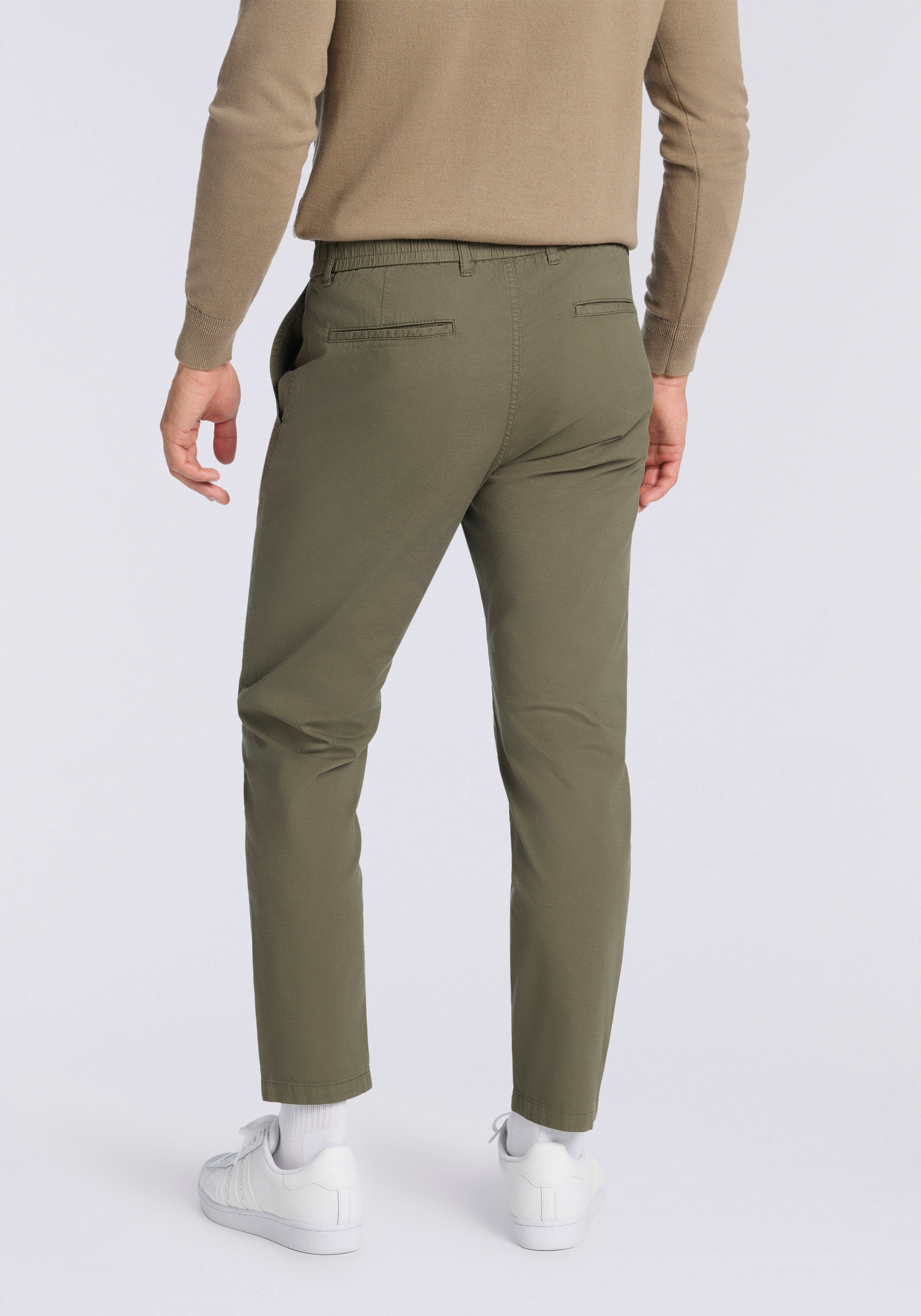 BOSS ORANGE Chinohose "tapered DS" tapered fit, elastischer Bund mit Kordel günstig online kaufen