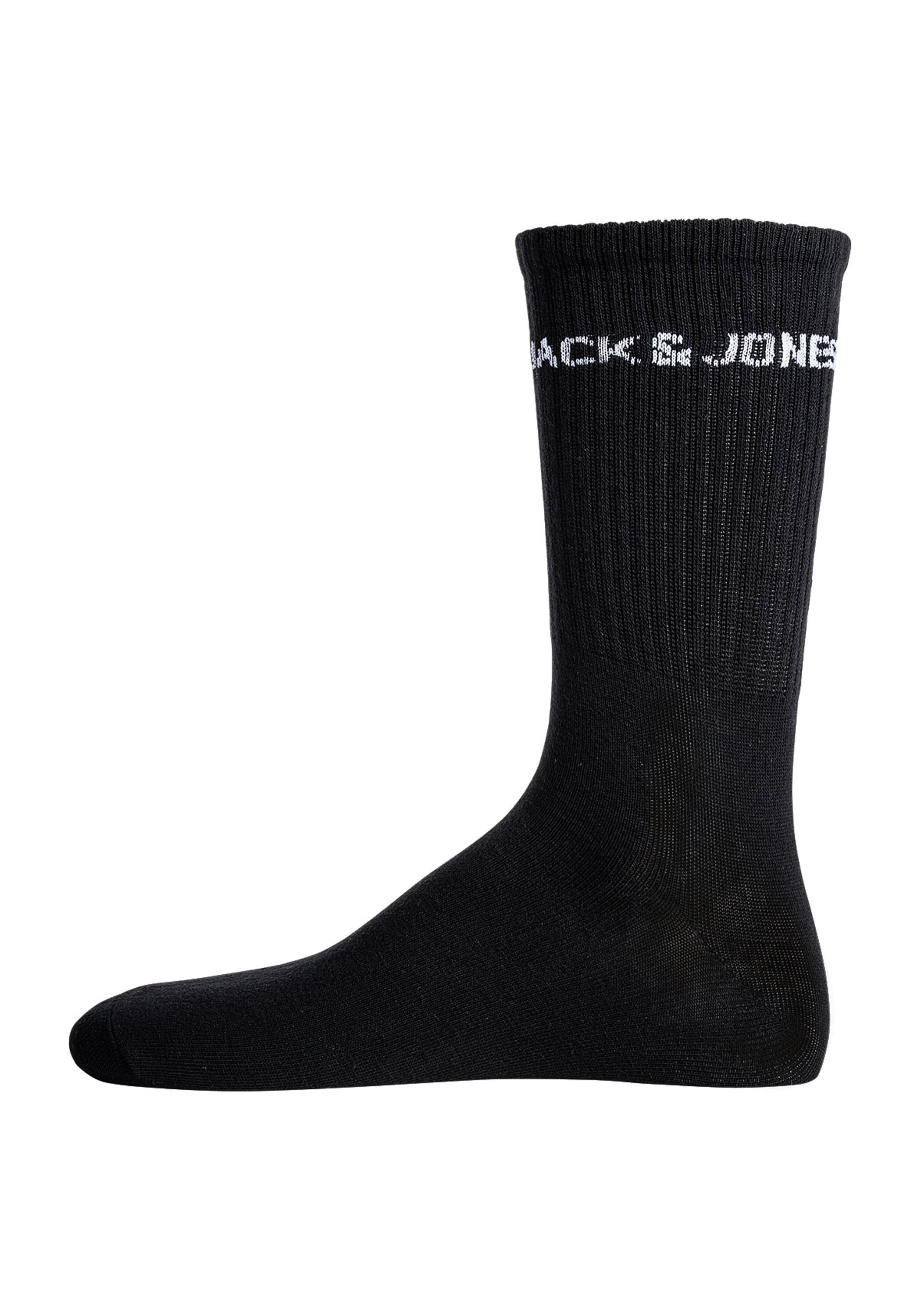 Jack & Jones Kurzsocken "Socken JACBASIC LOGO TENNIS SOCK 5 PACK 5er Pack" günstig online kaufen