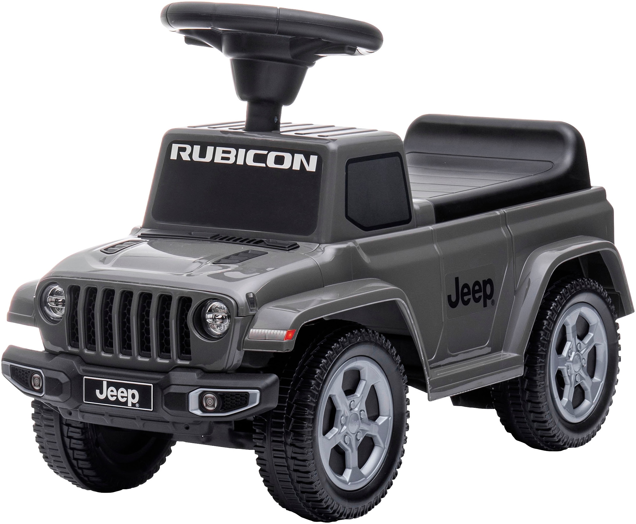 JAMARA Kinder Rutscherauto "Jeep Gladiator", grau, B:29cm H:42cm T:63,5cm, Rutschautos, mit Sound