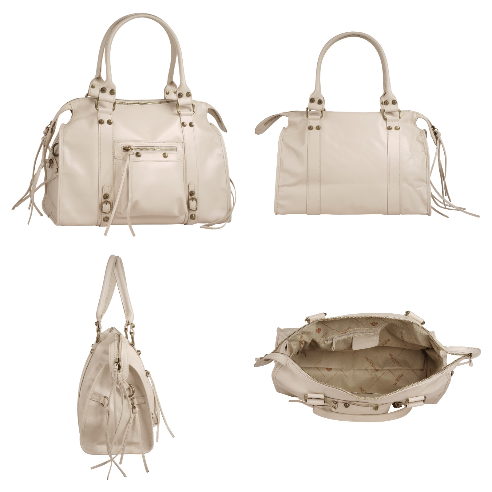 forty° Shopper, echt Leder, Made in Italy