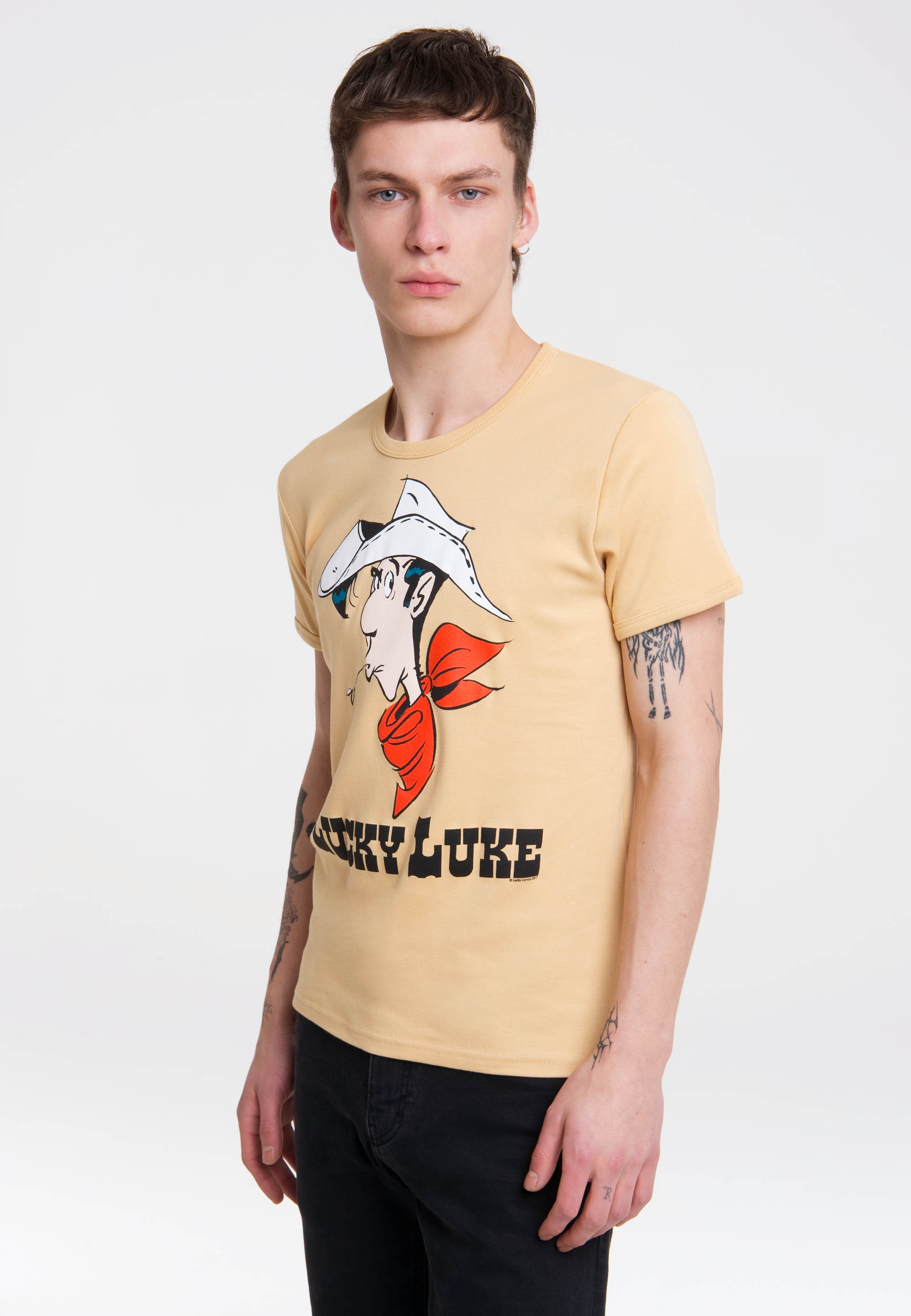 LOGOSHIRT T-Shirt »Lucky Luke«, mit lässigem Retro-Print ▷ kaufen | BAUR