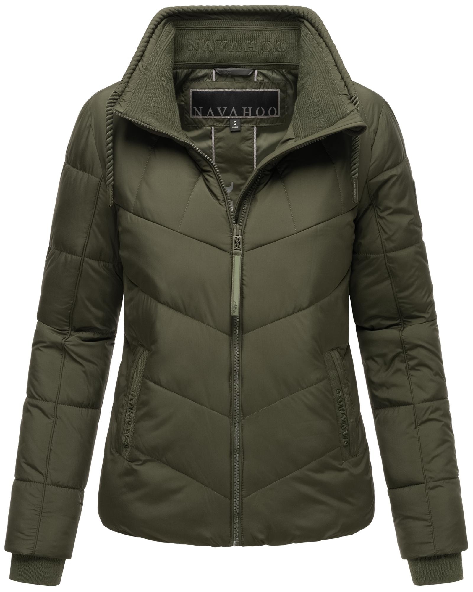 Navahoo Steppjacke »Liebesfee 14«, ohne Kapuze, gesteppte Damen Übergangsjacke mit wattiertem Stehkragen