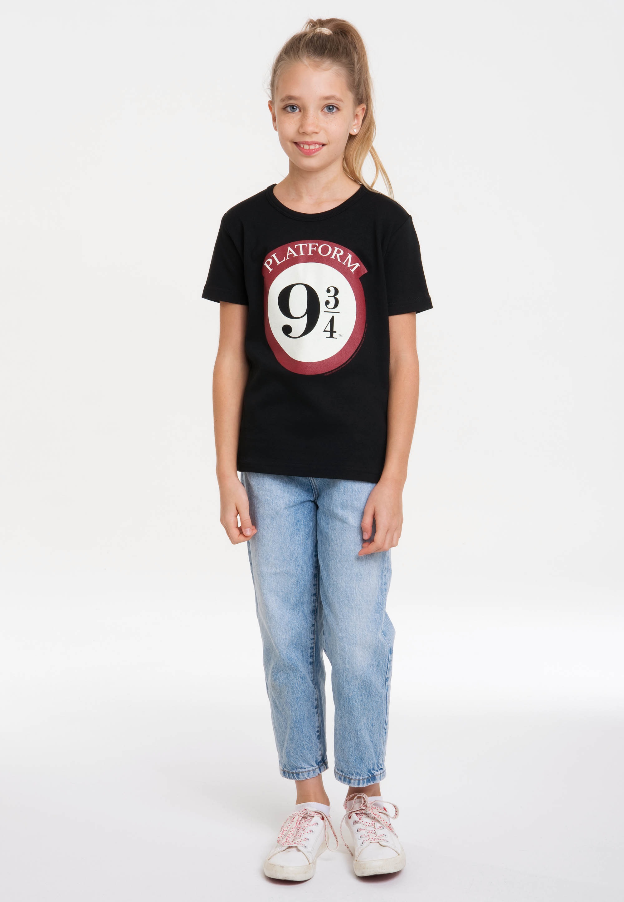 LOGOSHIRT T-Shirt »Harry Potter - kaufen | 9 mit Originaldesign Platform lizenziertem 3/4«, BAUR
