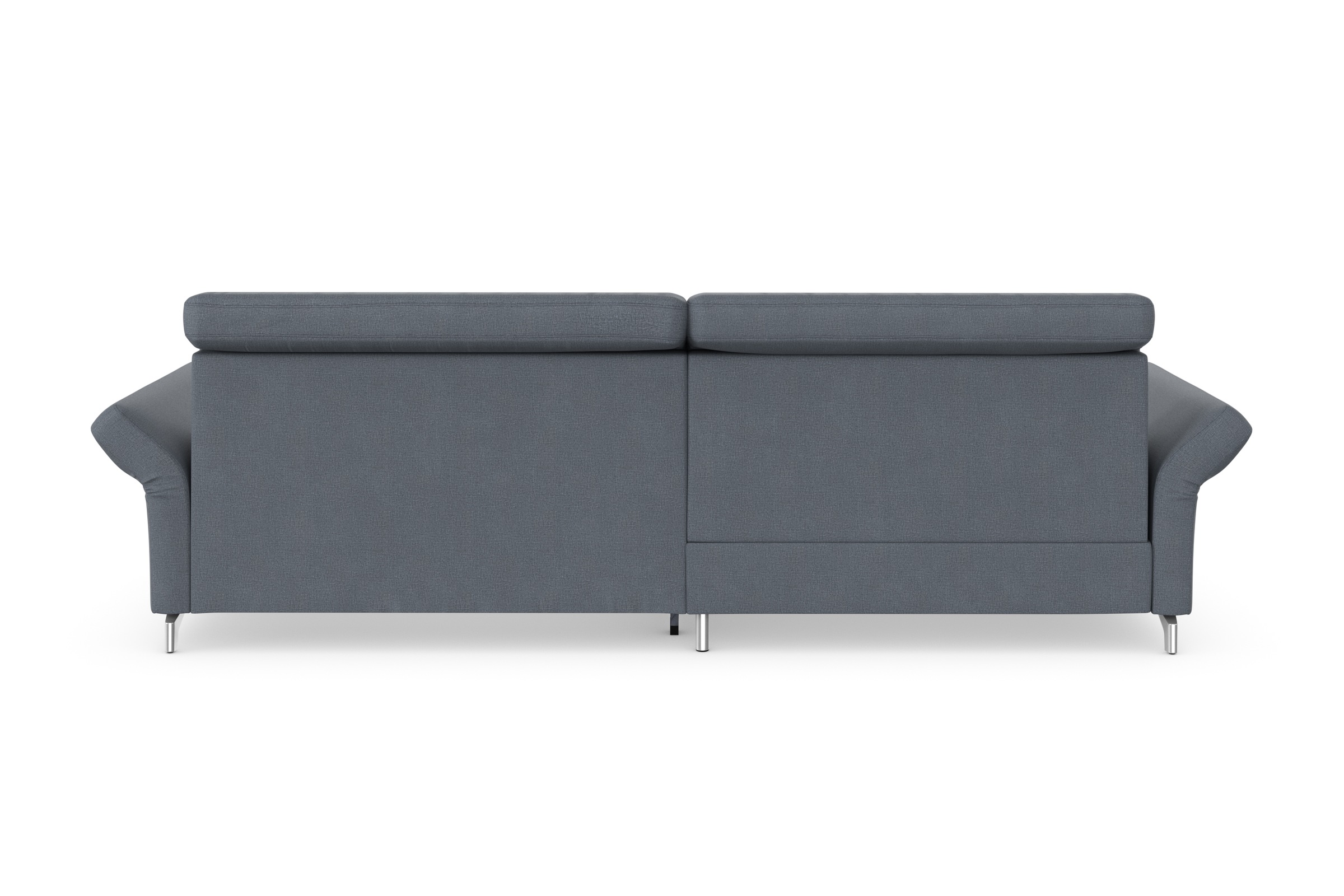 Ecksofa HOME AFFAIRE "Maredo L-Form", blau (graublau), B:284cm H:89cm T:179cm, 100% Polyester, Sofas, Ecksofa, Federkern, wahlweise auch mit Kopfteil- und Armlehnverstellung 3
