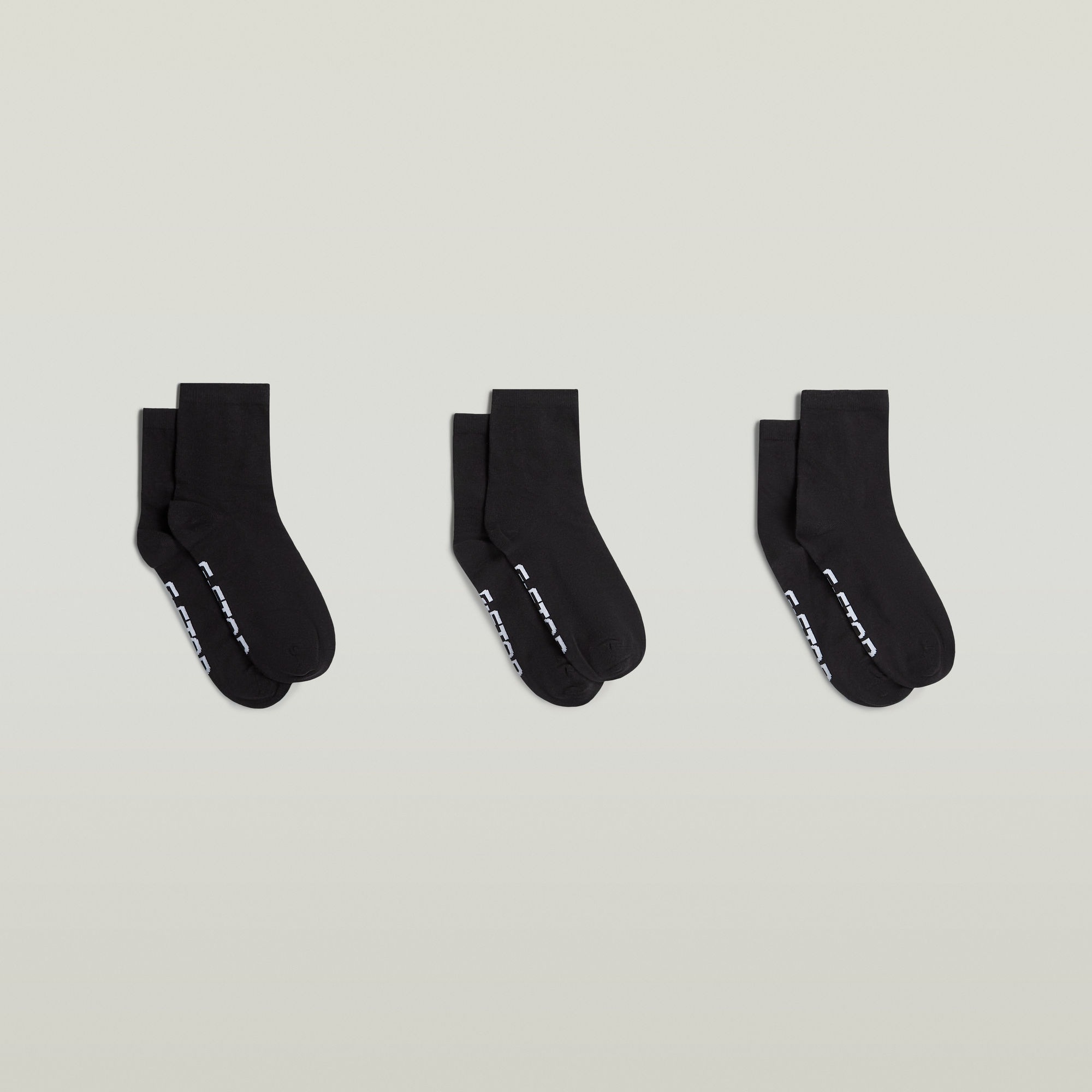 Thumbnail - G-STAR Kurzsocken "SNOWFLAKE, 3 PACK ANKLET SOCKS" Packung, 3 Paar tlg. unifarben