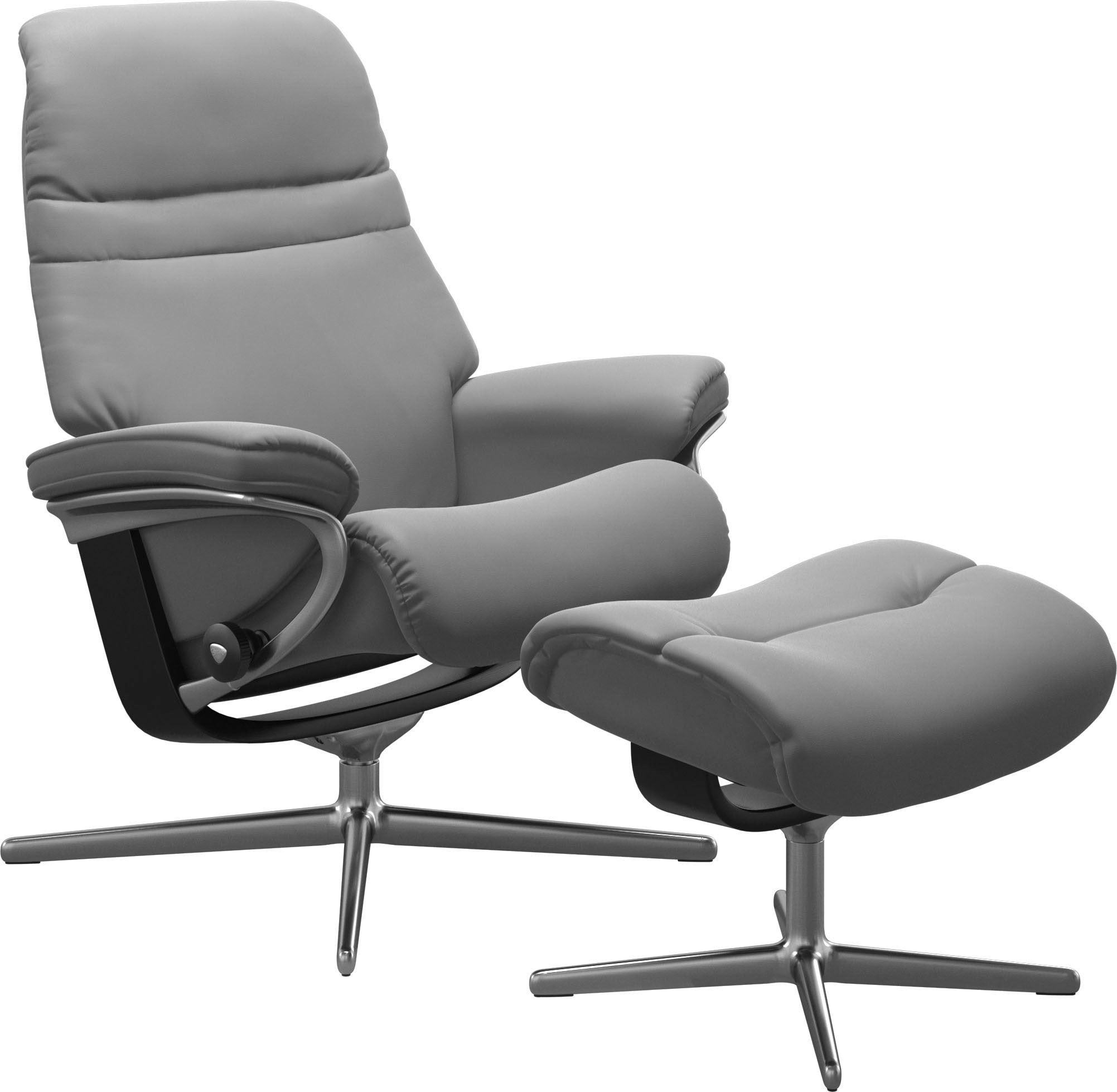 Stressless® Fußhocker »Sunrise« mit Cross Base, Größe S, M & L, Holzakzent Schwarz