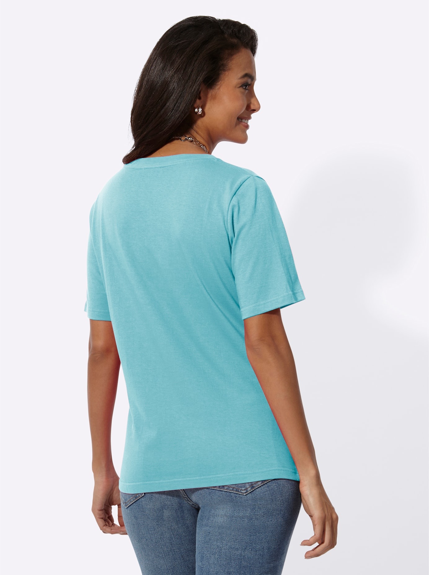 Casual Looks V-Shirt "Kurzarm-Shirt" 1 Stk. günstig online kaufen