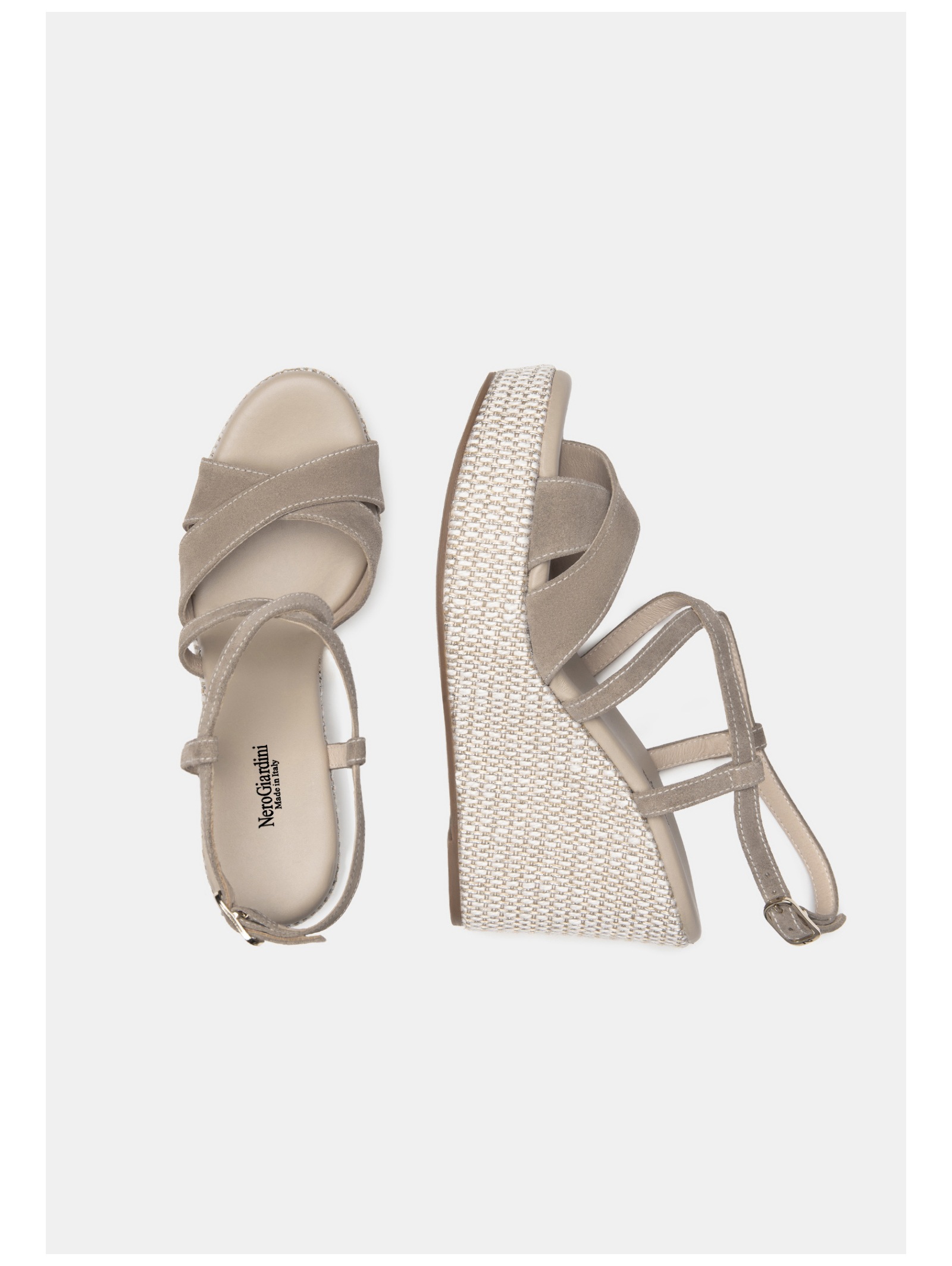 Nero Giardini Keilsandalette »Nero Giardini Sandalen Veloursleder«