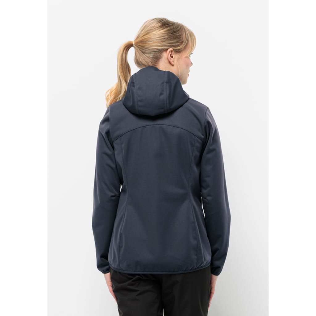 Jack Wolfskin Softshelljacke »WINDHAIN HOODY W«, mit Kapuze