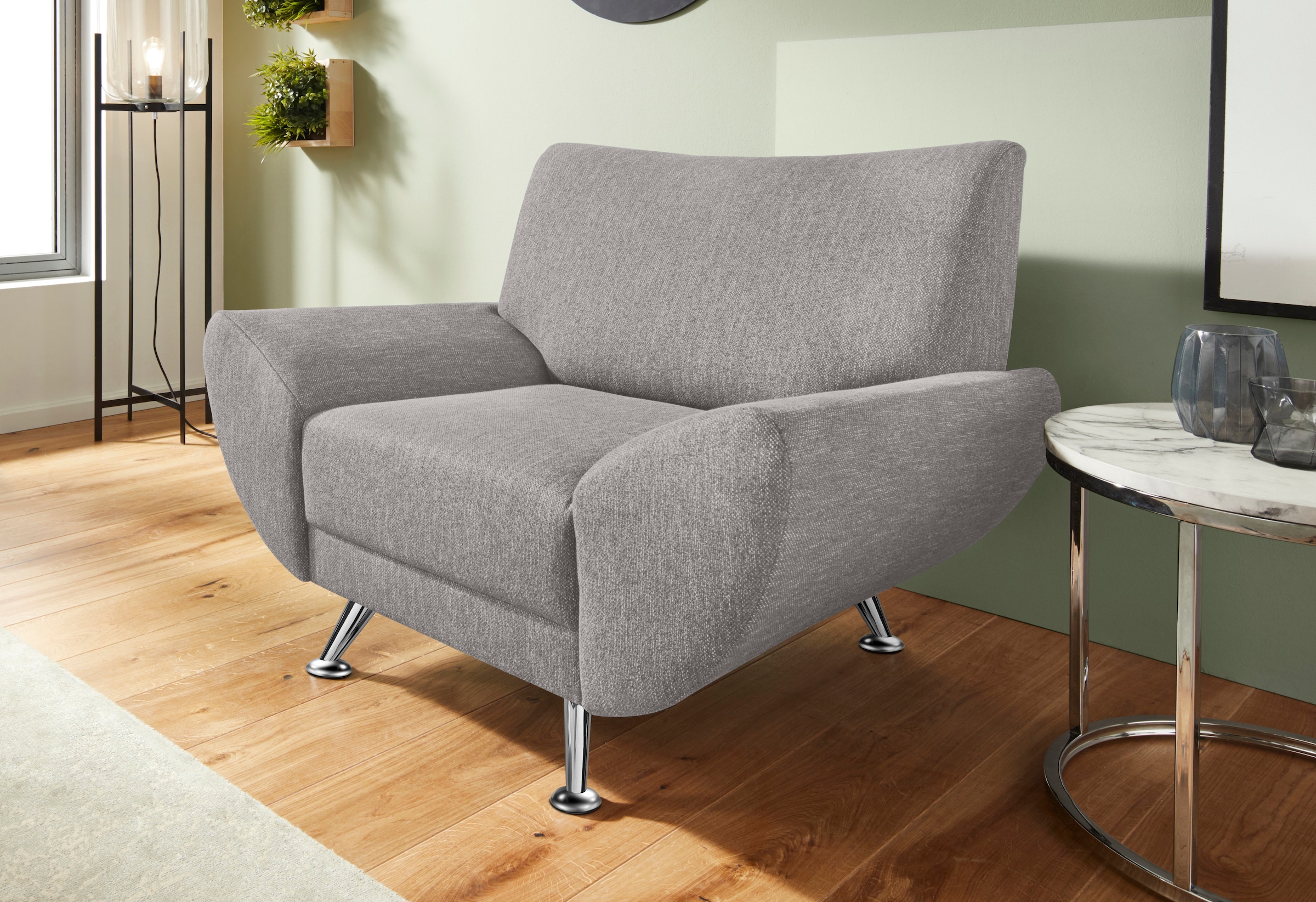 Home affaire Sessel "Saltare elegant und komfortabel, toller Designfuß, Breite 112cm"