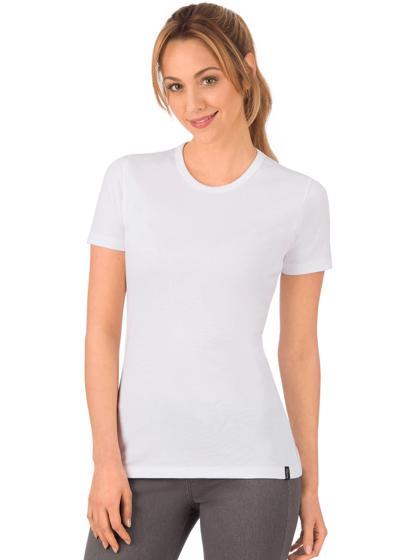 Trigema T-Shirt »TRIGEMA T-Shirt aus Baumwolle/Elastan«