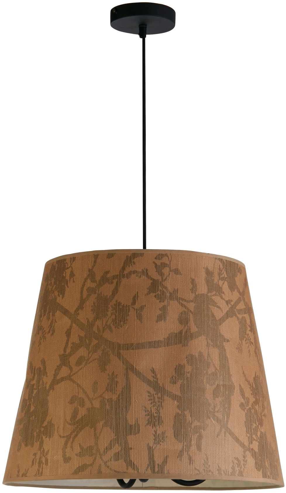 Searchlight Hängeleuchte »Isla 3Lt Pendant, Recycled Paper Shade and Black Metal« E14 1 Stk. Aus recycelten Materialien