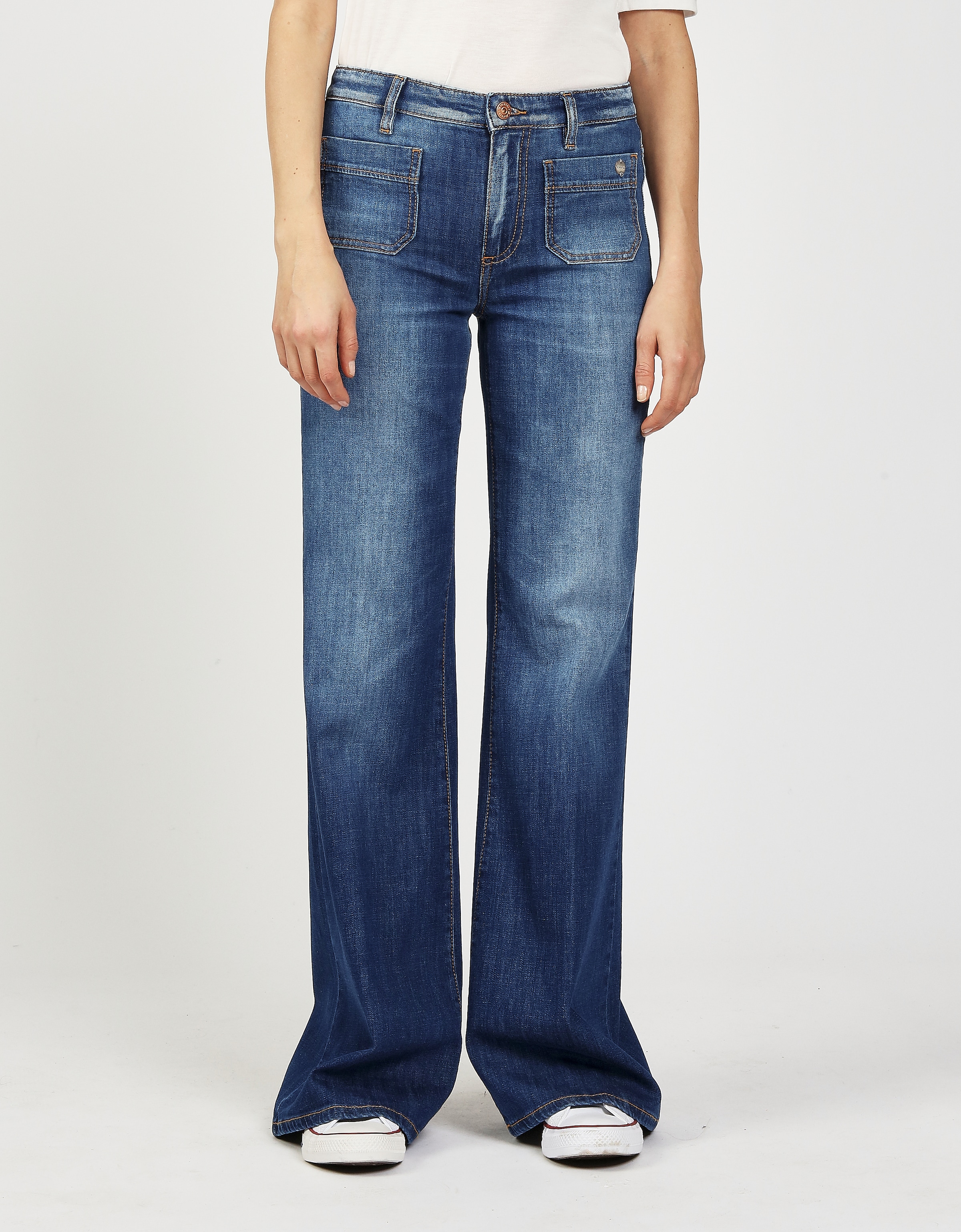 GANG Bootcut-Jeans "94 JESSI FLARED", im angesagten Leo Muster günstig online kaufen