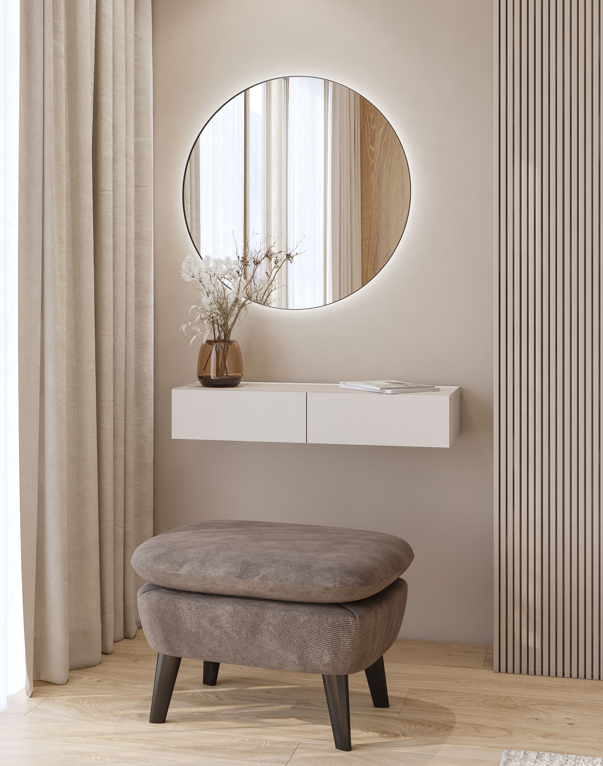 OTTO home Schminktisch "Jukon, Breite 90 cm, moderner Schminktisch incl. Sp günstig online kaufen