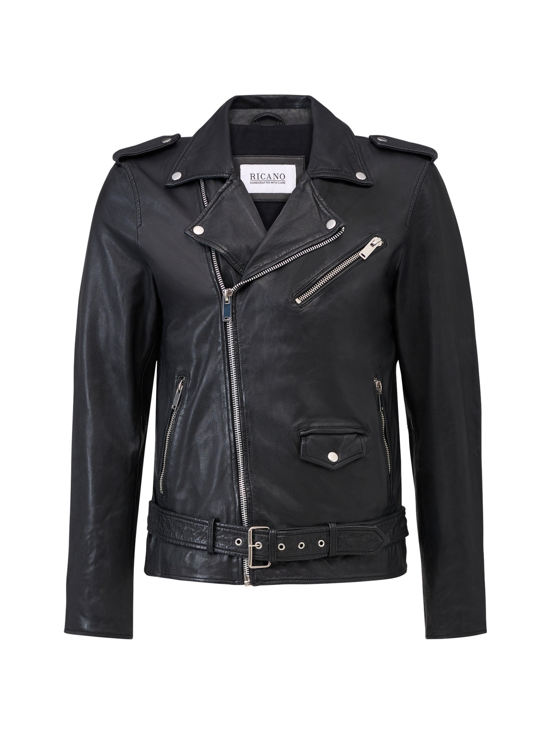 RICANO Bikerjacke "Lederjacke Arturo" Handgefertigt aus echtem Leder