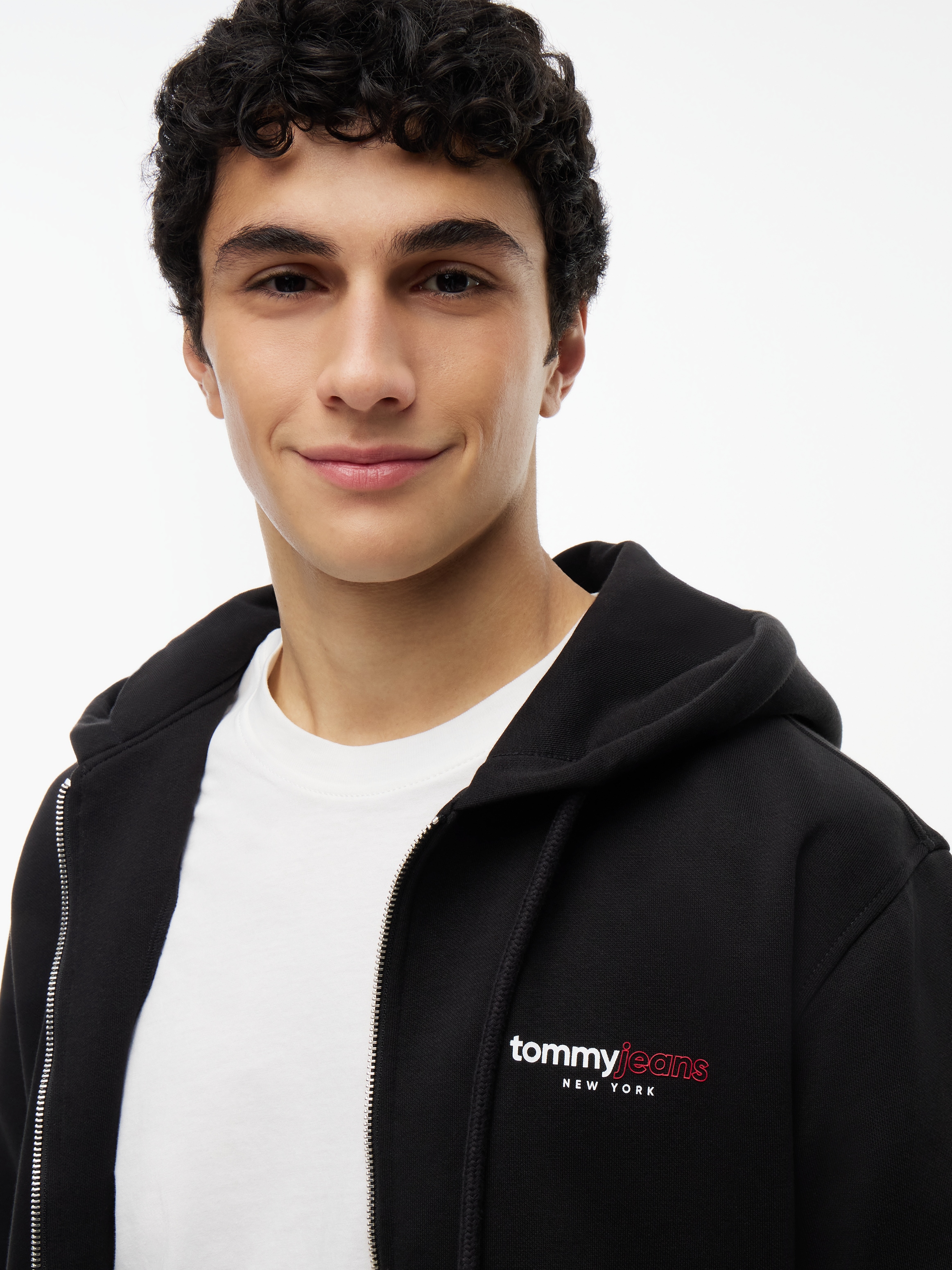 Tommy Jeans Kapuzensweatjacke »TJM REGULAR DNA BACKPRINT FULLZIP«