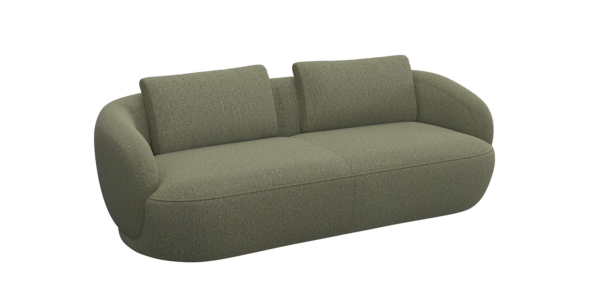 FLEXLUX 3-Sitzer »Torino, rund und bequem, Couch, Dreisitzer, OTTOs Choice«, Modernes, organisches Sofa-Design, Kaltschaum, Wellenunterfederung