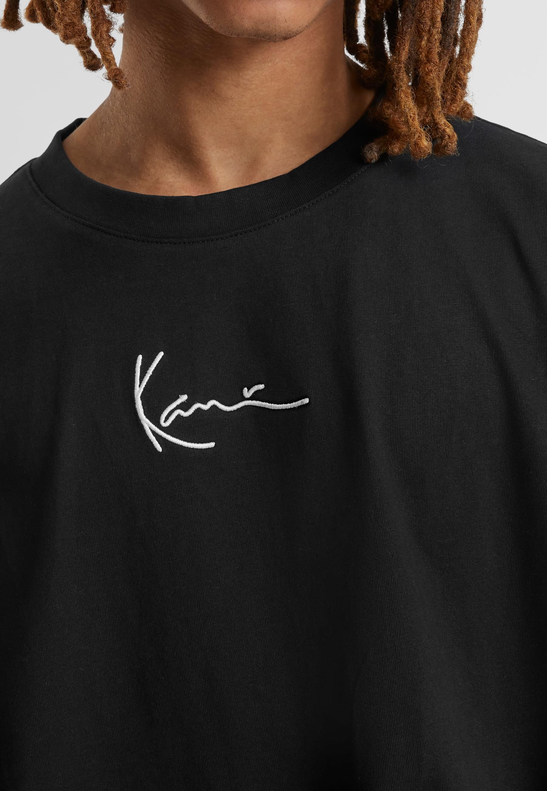 Karl Kani Kurzarmshirt »Karl Kani Herren KKMQ12001 SMALL SIGNATURE TEE BLK«