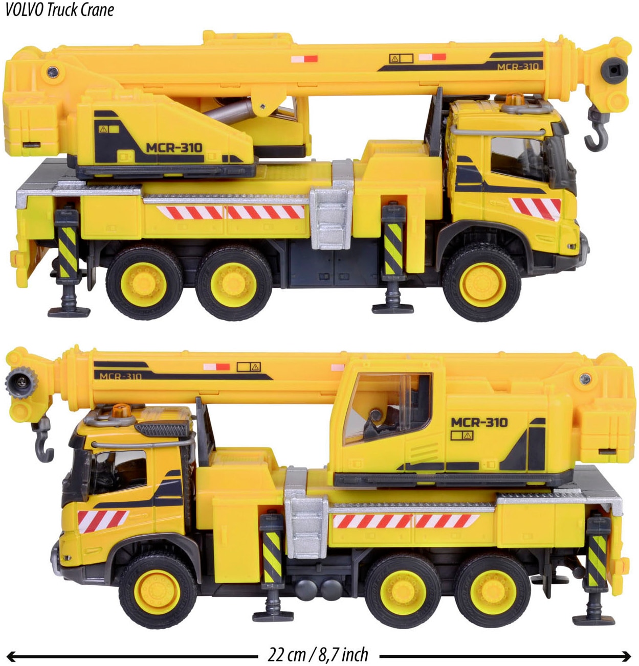 majORETTE Spielzeug-Kran »Volvo FMX Truck Crane«