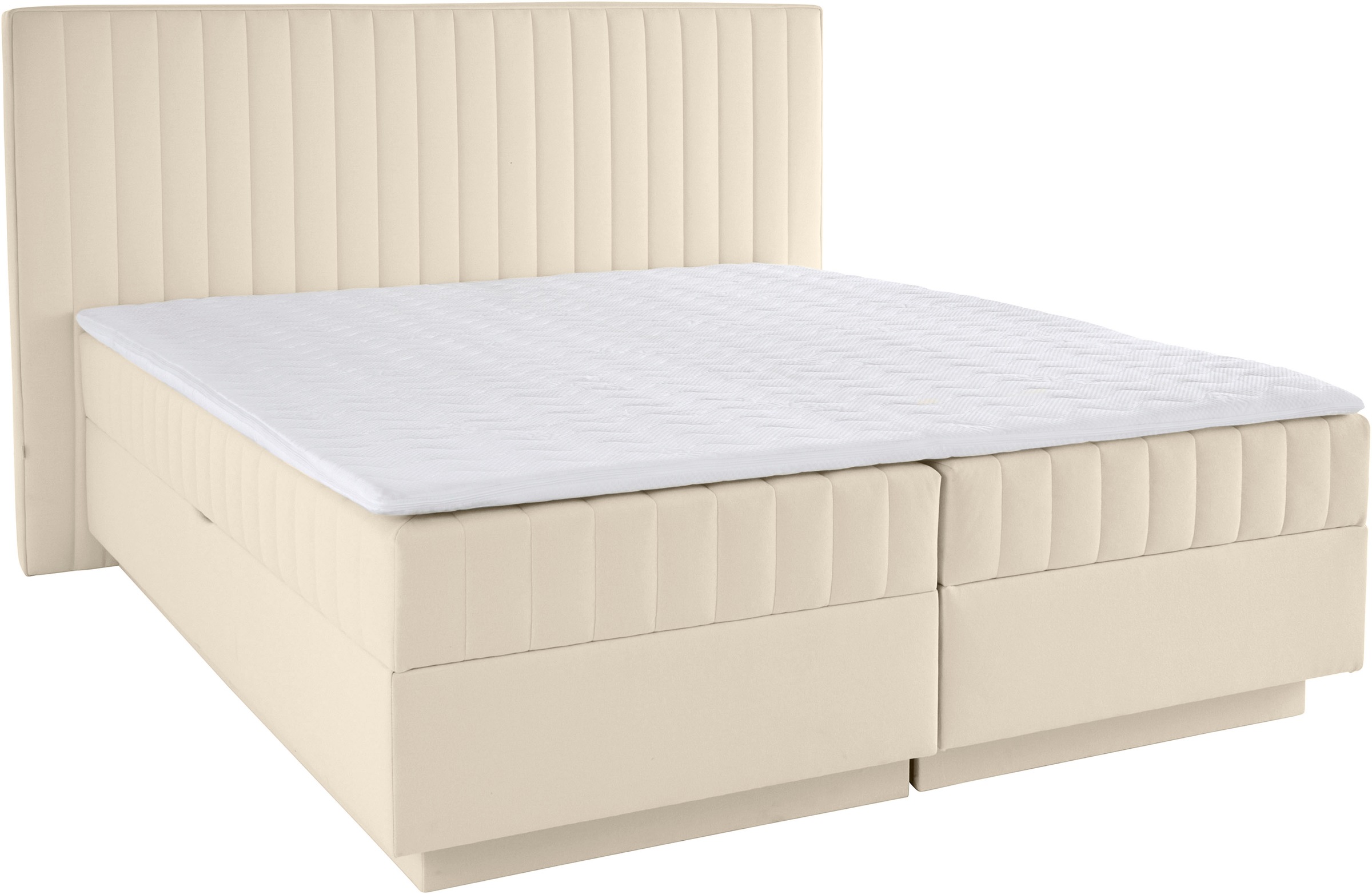 Boxbett HOMSY BY ANA JOHNSON "Moonio inkl. Bettkasten", creme, B:207cm L:214cm, Komplettbetten, erhältlich in verschiedenen Breiten und Härtegraden 2
