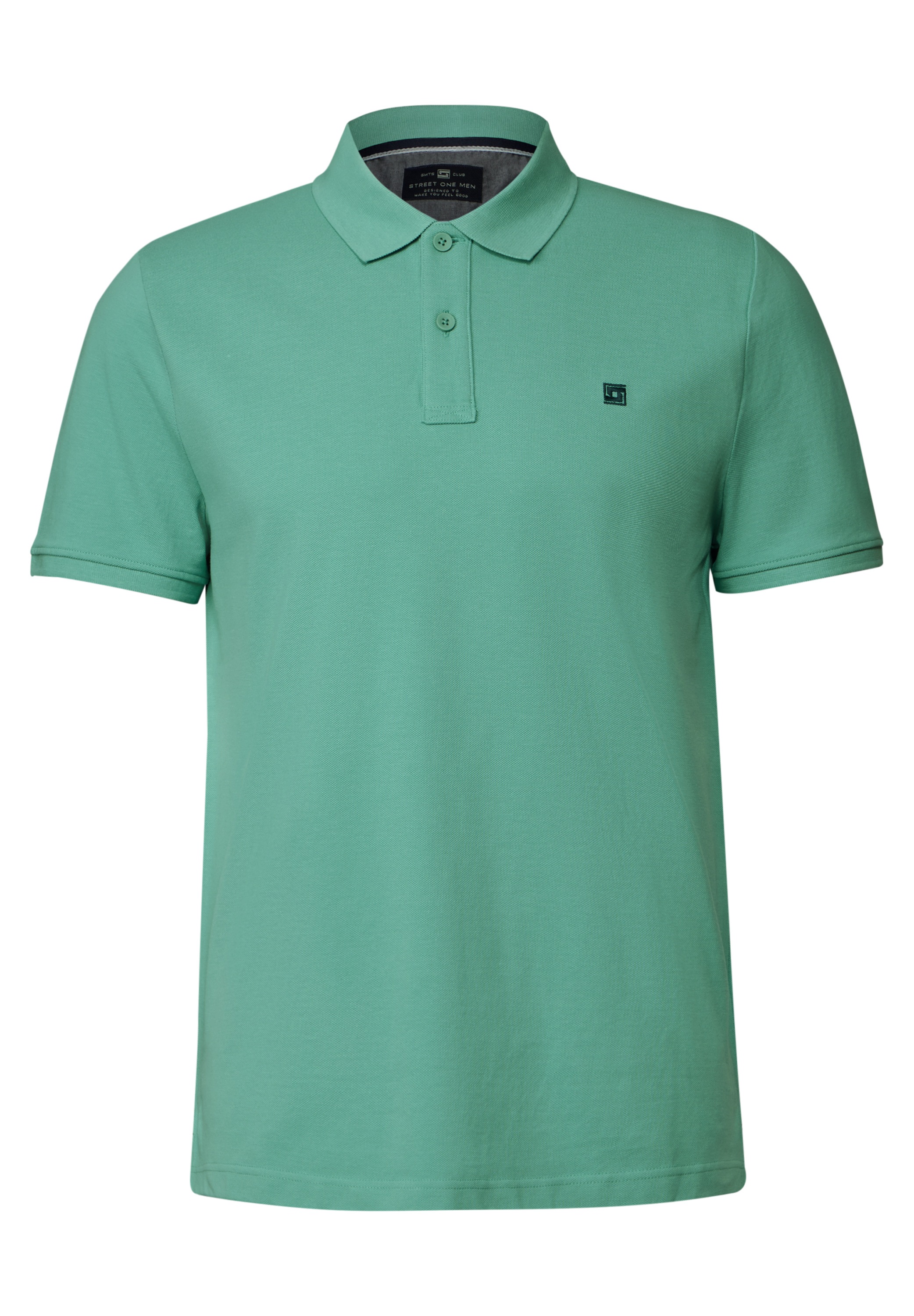 STREET ONE MEN Poloshirt, aus reiner Baumwolle