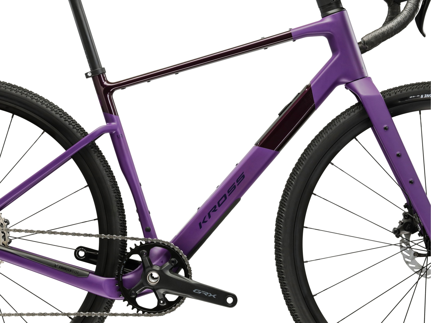 Kross Gravelbike »Carbon Esker ADV 1.0 28" lila 12 Gänge 2026« 12 Gang Shimano GRX RX822 Schaltwerk Kettenschaltung Rahmen aus Carbon