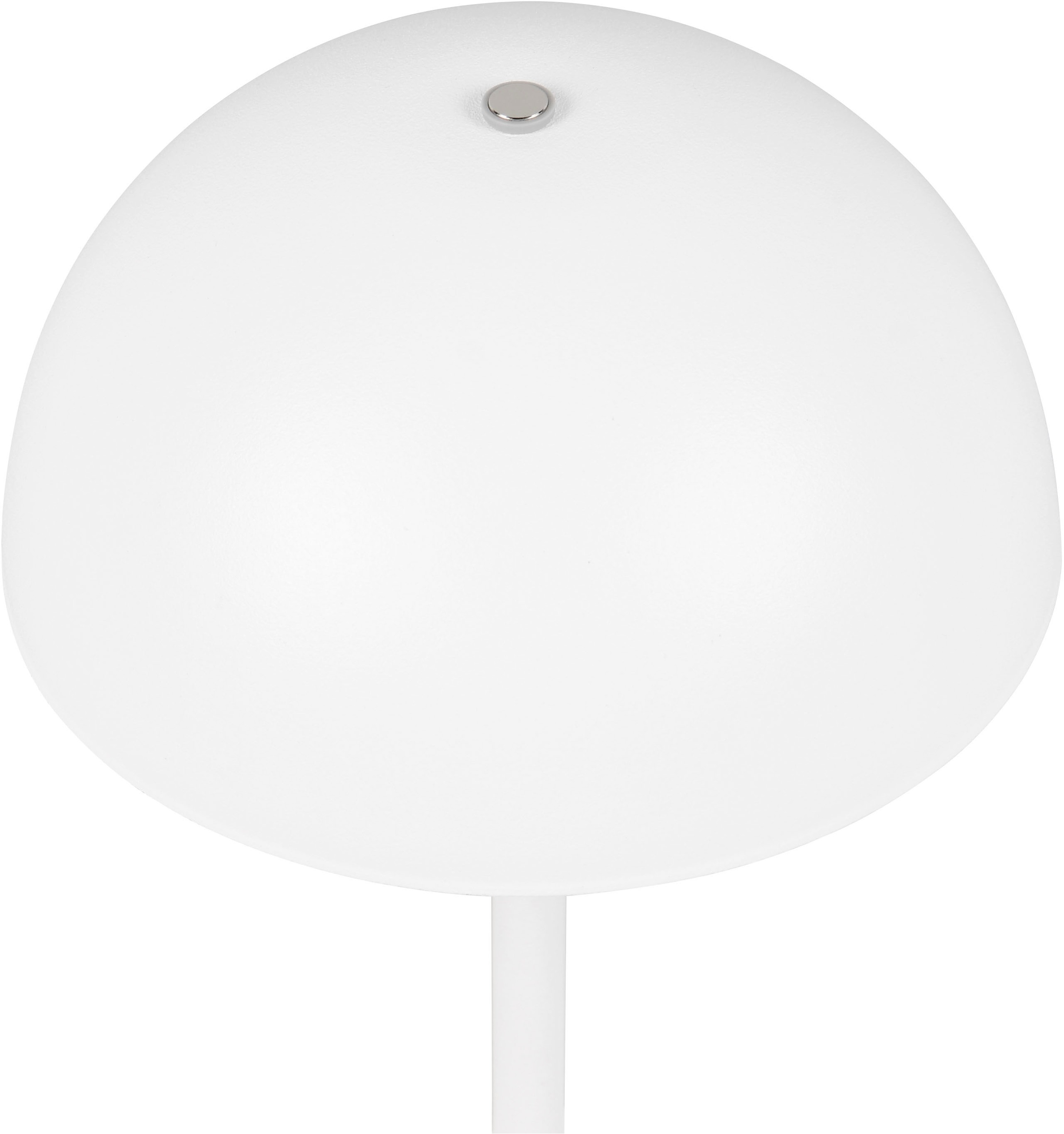 REALITY Leuchten LED Tischleuchte »MUNOZ, Akku Tischleuchte mit Touchdimmer + USB Anschluss, IP20 indoor«, 1 flammig, Leuchtmittel LED-Board | LED fest integriert, bis zu 10h Akkulaufzeit, laden per USB max 7-9h, Akku Leuchte Pilzform