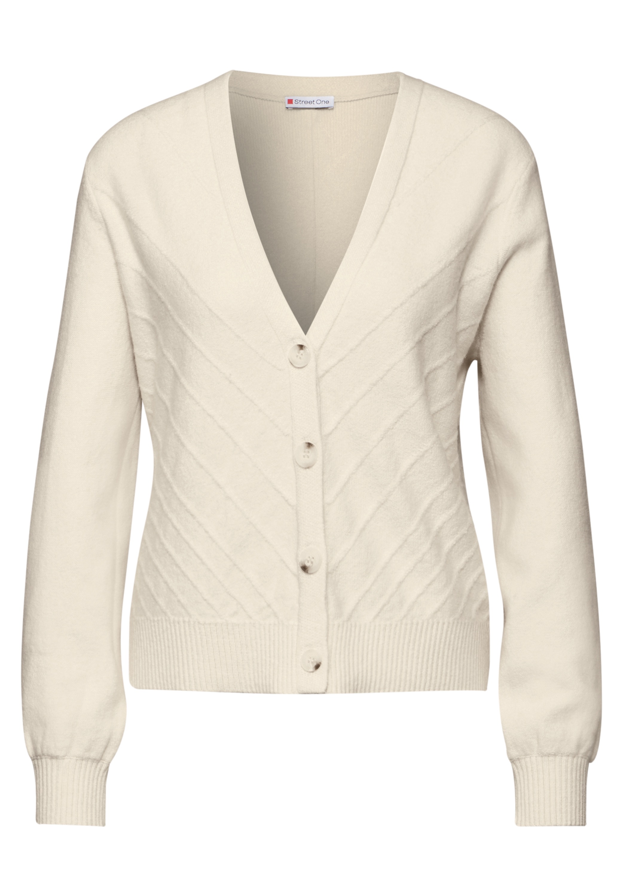 STREET ONE Cardigan, aus softem Materialmix