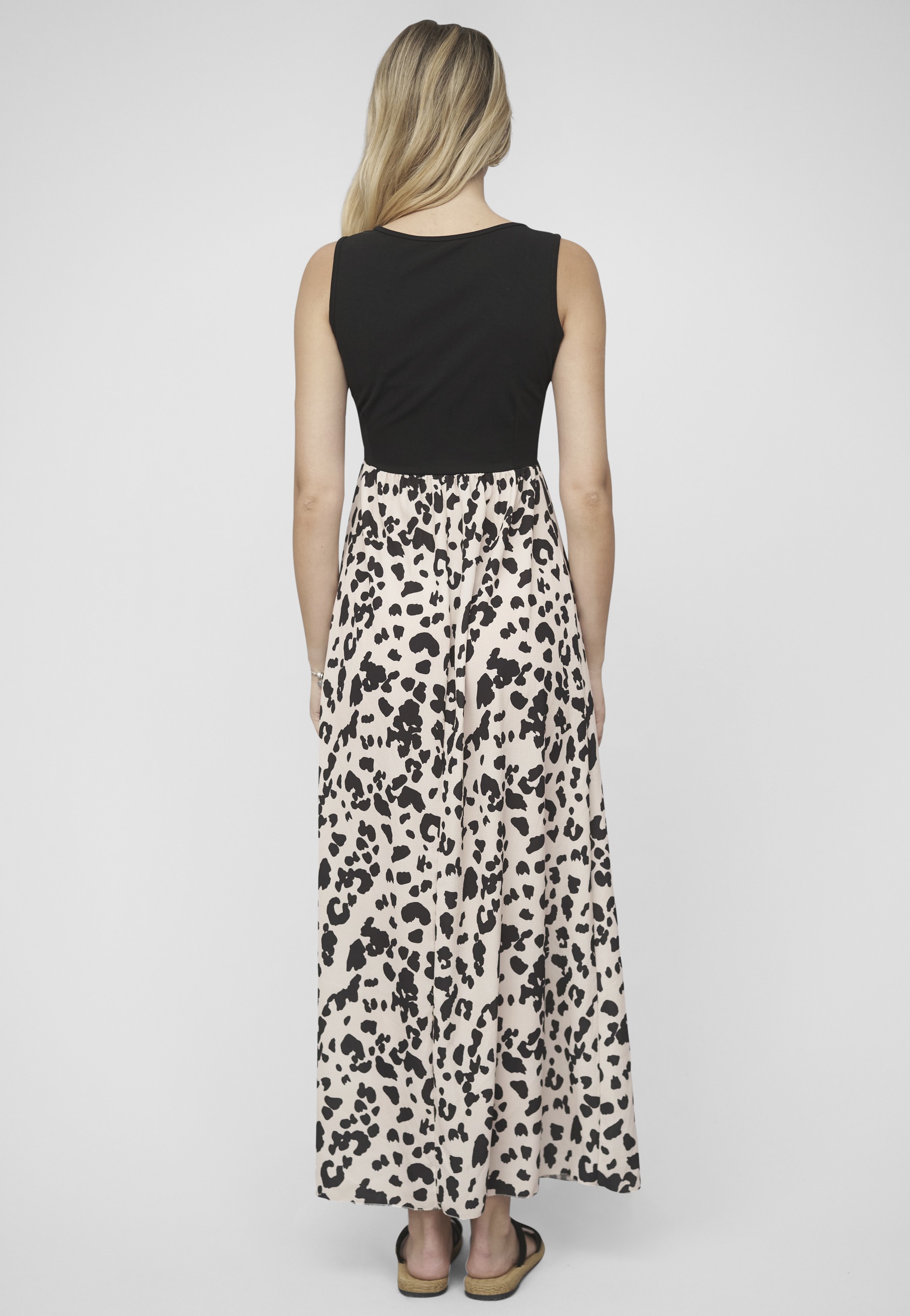 CLOUD 5IVE Shirtkleid »CLOUD 5IVE 2-Tone Maxi-Dress Leo Print« 1 Stk. tlg.