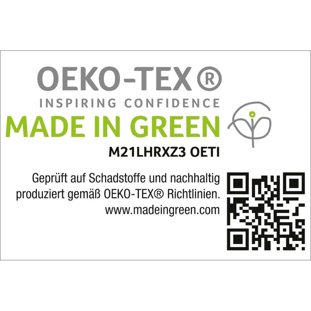 Haeussling Gänsedaunenbettdecke »Select - Made in Green«, leicht, Füllung 100% Gänsedaunen, Bezug 100% Baumwolle, (1 St.)