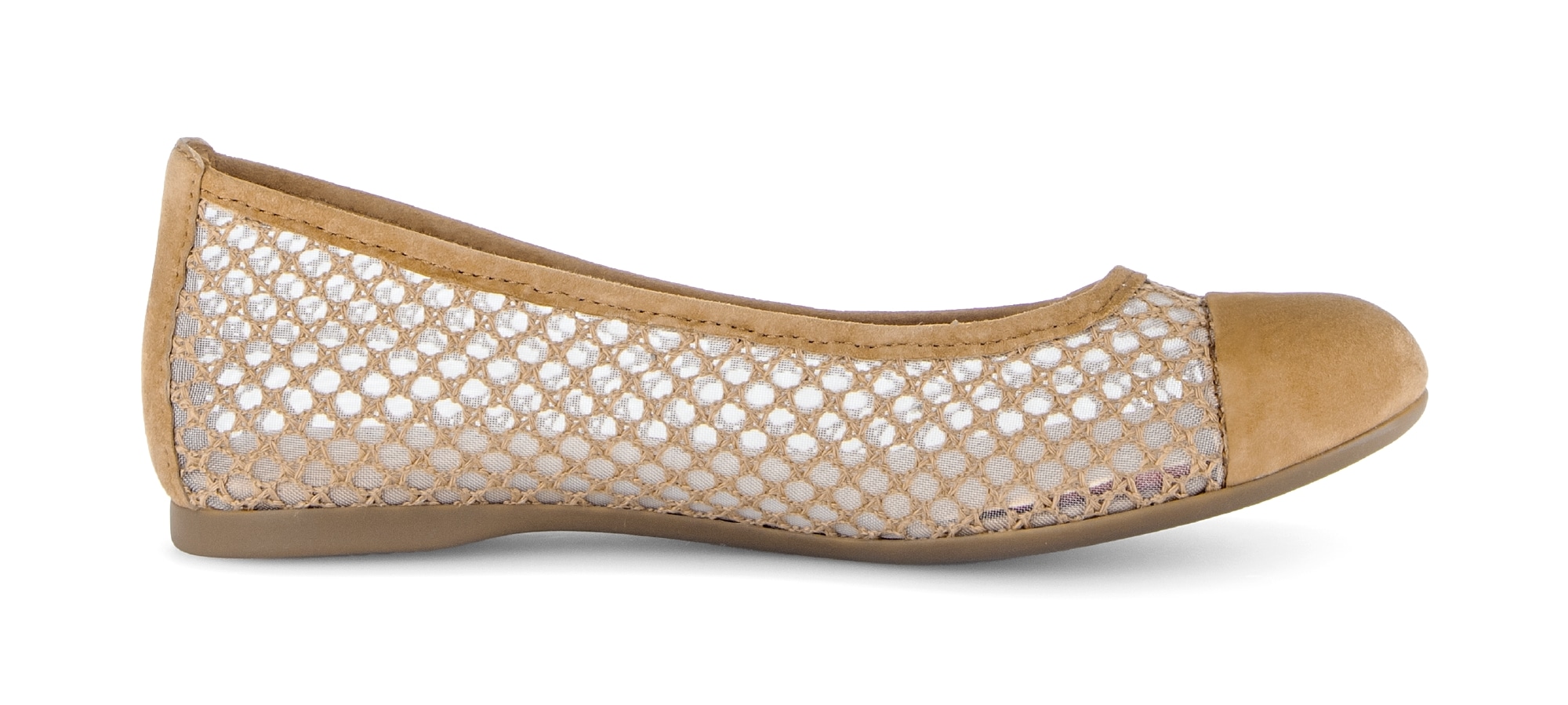 Gabor Ballerina  Frühlingsschuh, Schlupfschuh in sommerlicher Häkeloptik