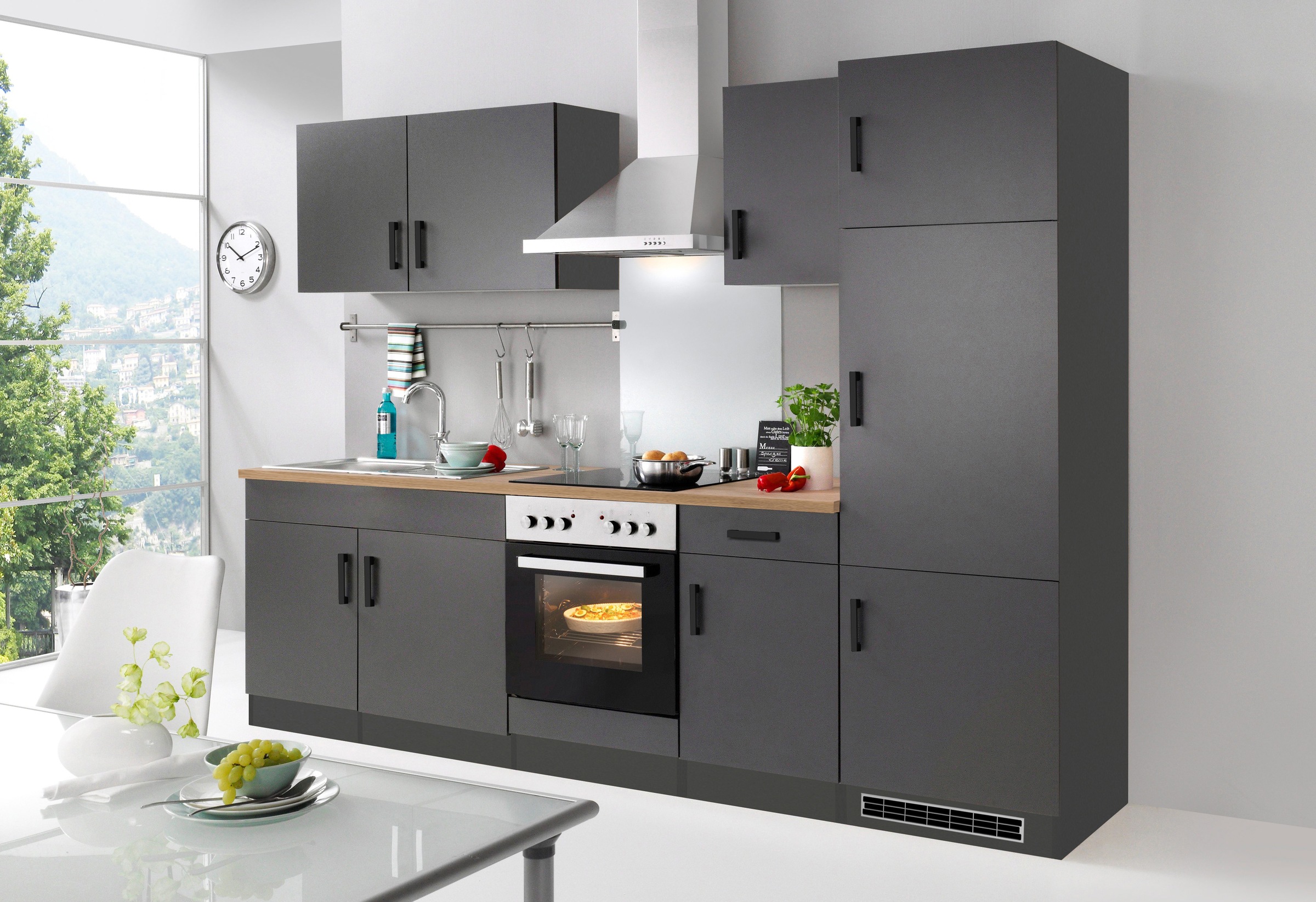 KOCHSTATION Küchenzeile "KS-Toronto" Breite 270 cm, mit E-Geräten günstig online kaufen