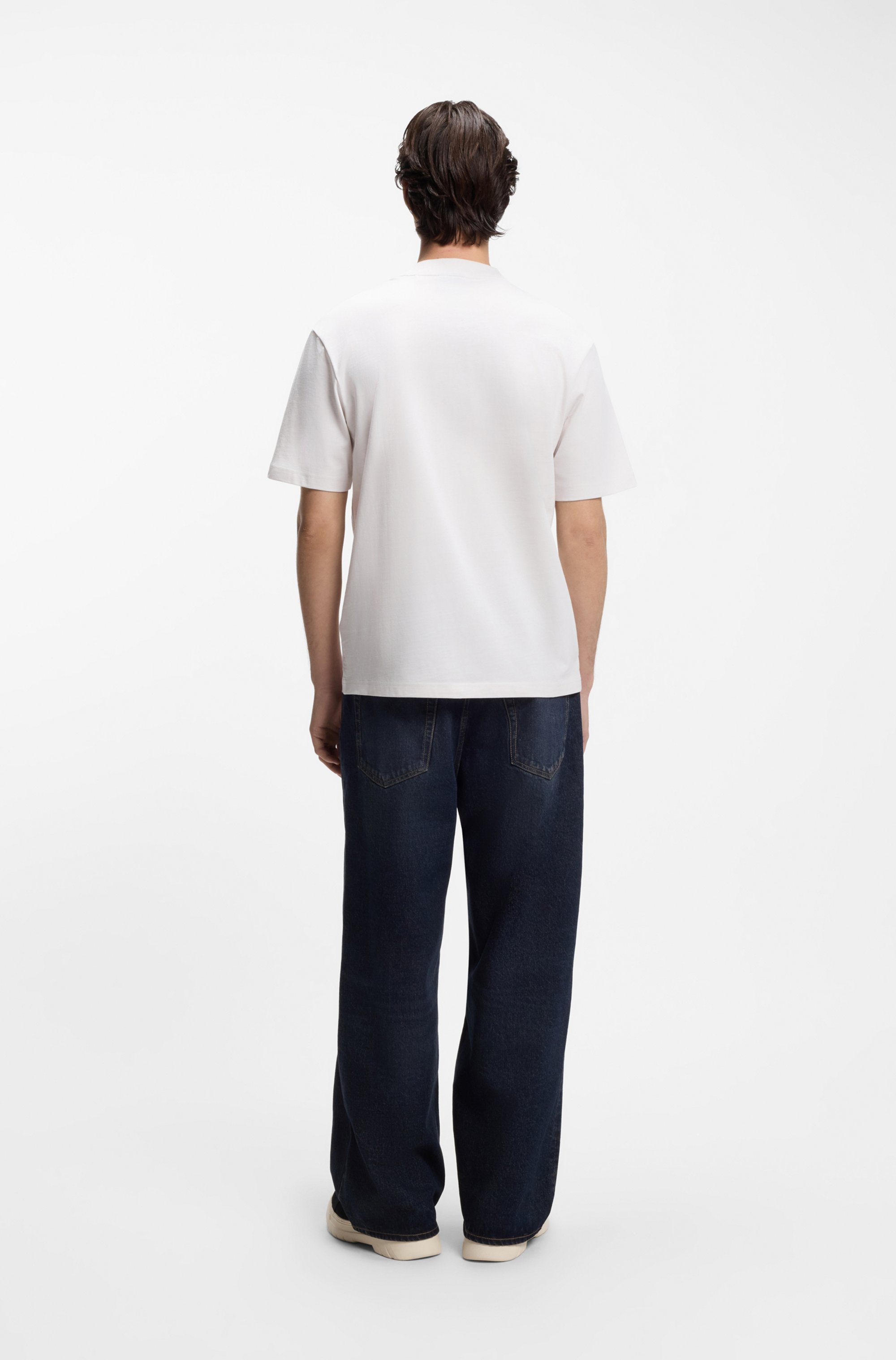 Thumbnail - HUGO Blue T-Shirt "Nieros" mit Logo-Patch