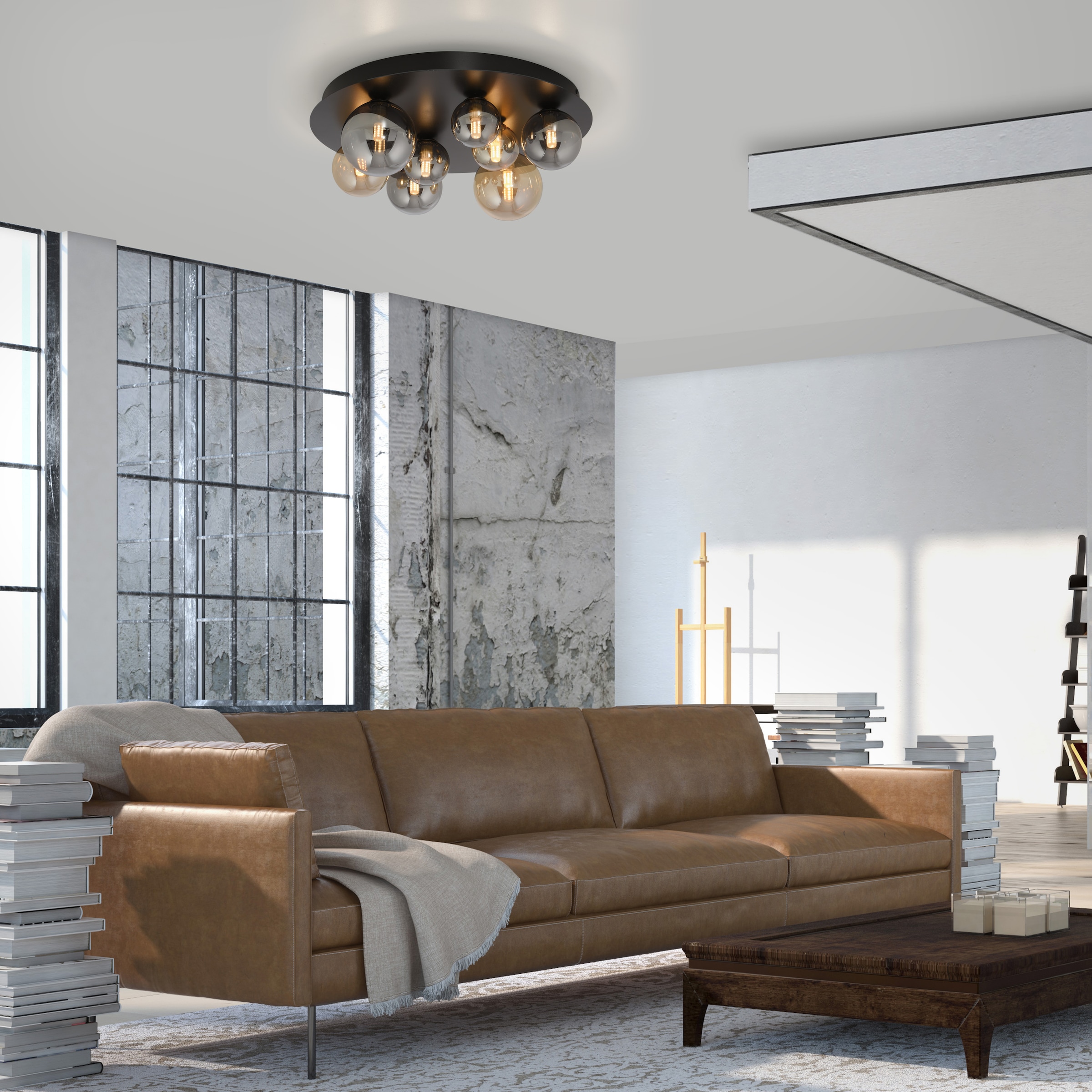 Paul Neuhaus LED Deckenleuchte »POPSICLE« G9 1 Stk. Warmweiß Rauch und Ambergläser in vers. Größen