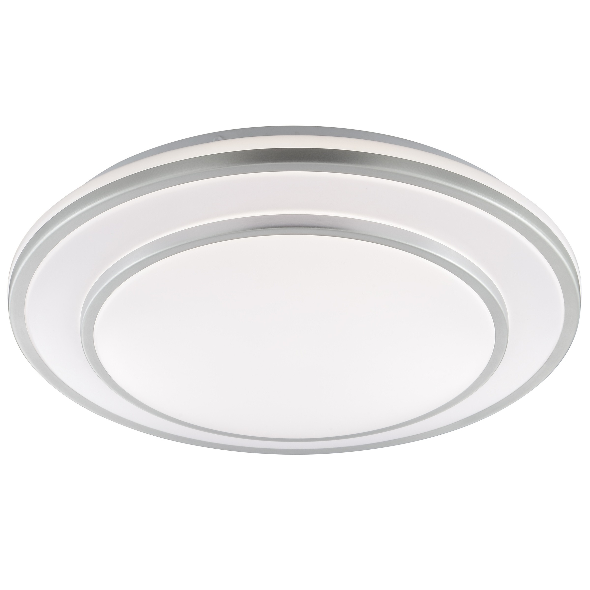 Brilliant LED Deckenleuchte »Luciano« LED-Modul 1 Stk. Neutralweiß Ø 40 cm x 8 cm, 2160 lm, 4000 K, EEC A, aluminiumfarben/weiß