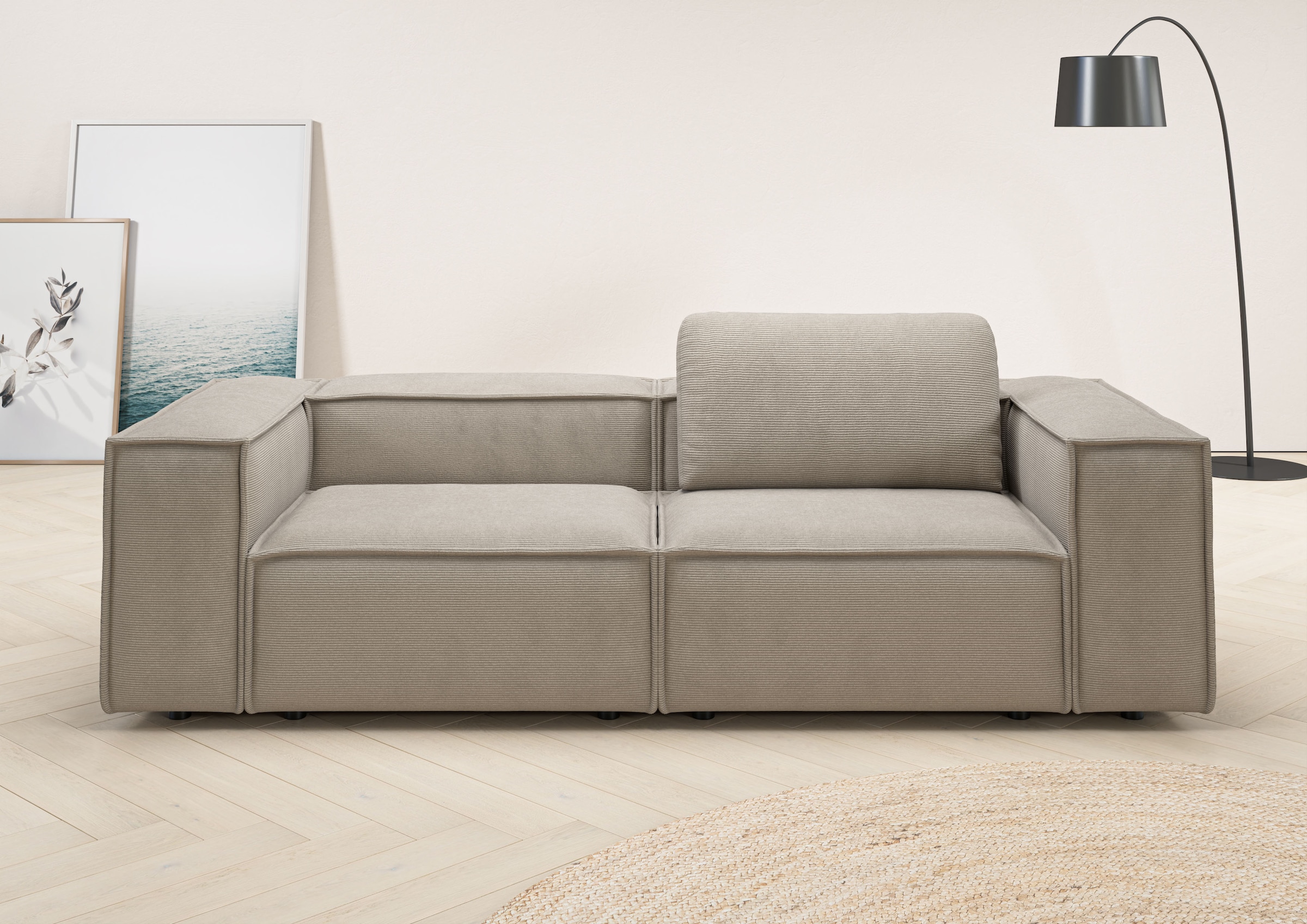 PLACES OF STYLE 2-Sitzer "Watertown, modernes Sofa 246 cm breit, auch in Fe günstig online kaufen