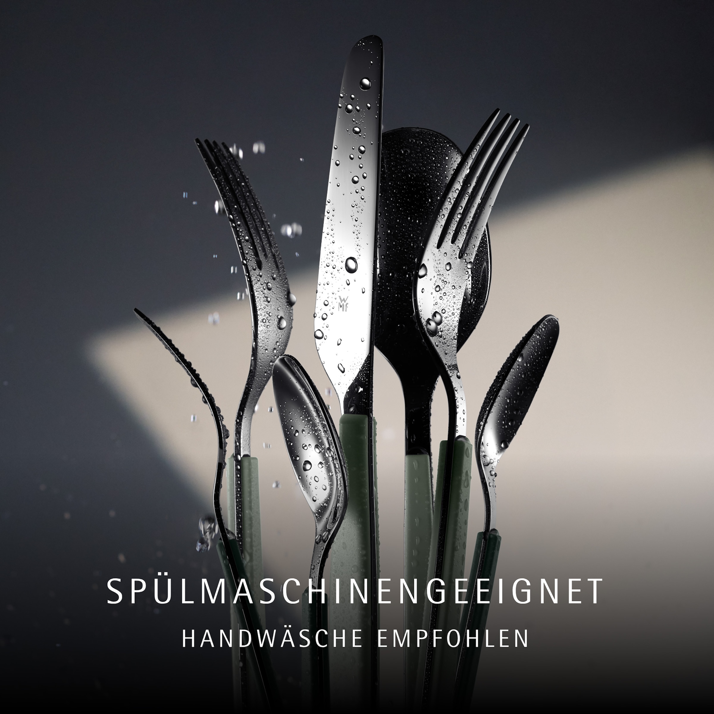 WMF Besteck-Set »Emotion« hochwertiger Cromargan Edelstahl, 6 Personen, robuste Kunststoffgriffe