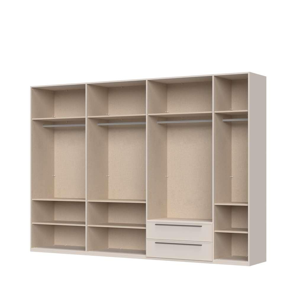 Places of Style Drehtürenschrank »Opera mit oder ohne Kranz inkl. LED-Bel.,B 227,272,317 oder 362 cm«, UV lackiert, Soft Close Funktion, Höhenverstellbare Füße