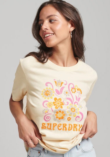 kaufen Superdry BRAND« BAUR | »W1011160A/VINTAGE online Rundhalsshirt