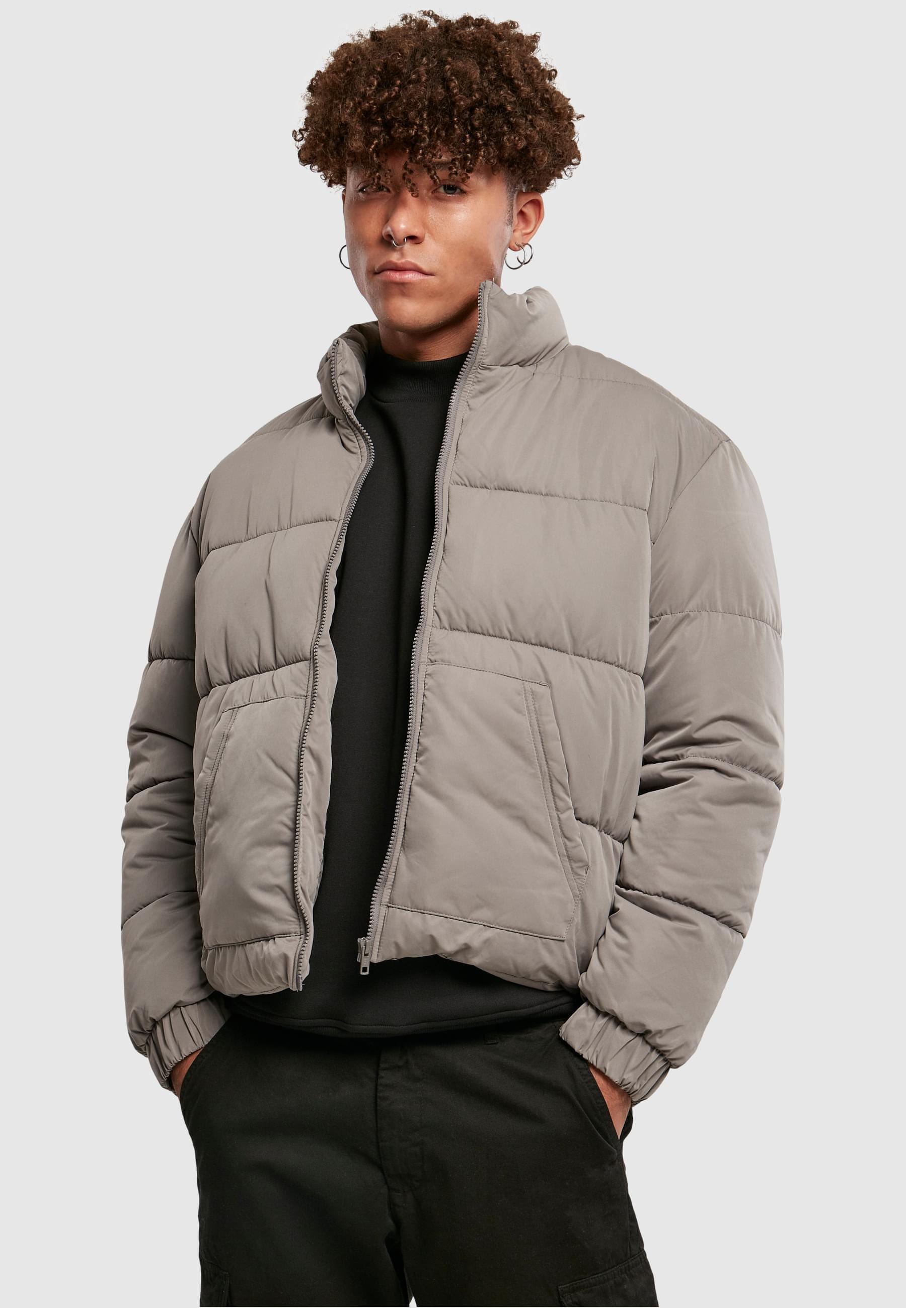 URBAN CLASSICS Winterjacke »Urban Classics Herren Cropped Down Jacket«, (1 St.), ohne Kapuze