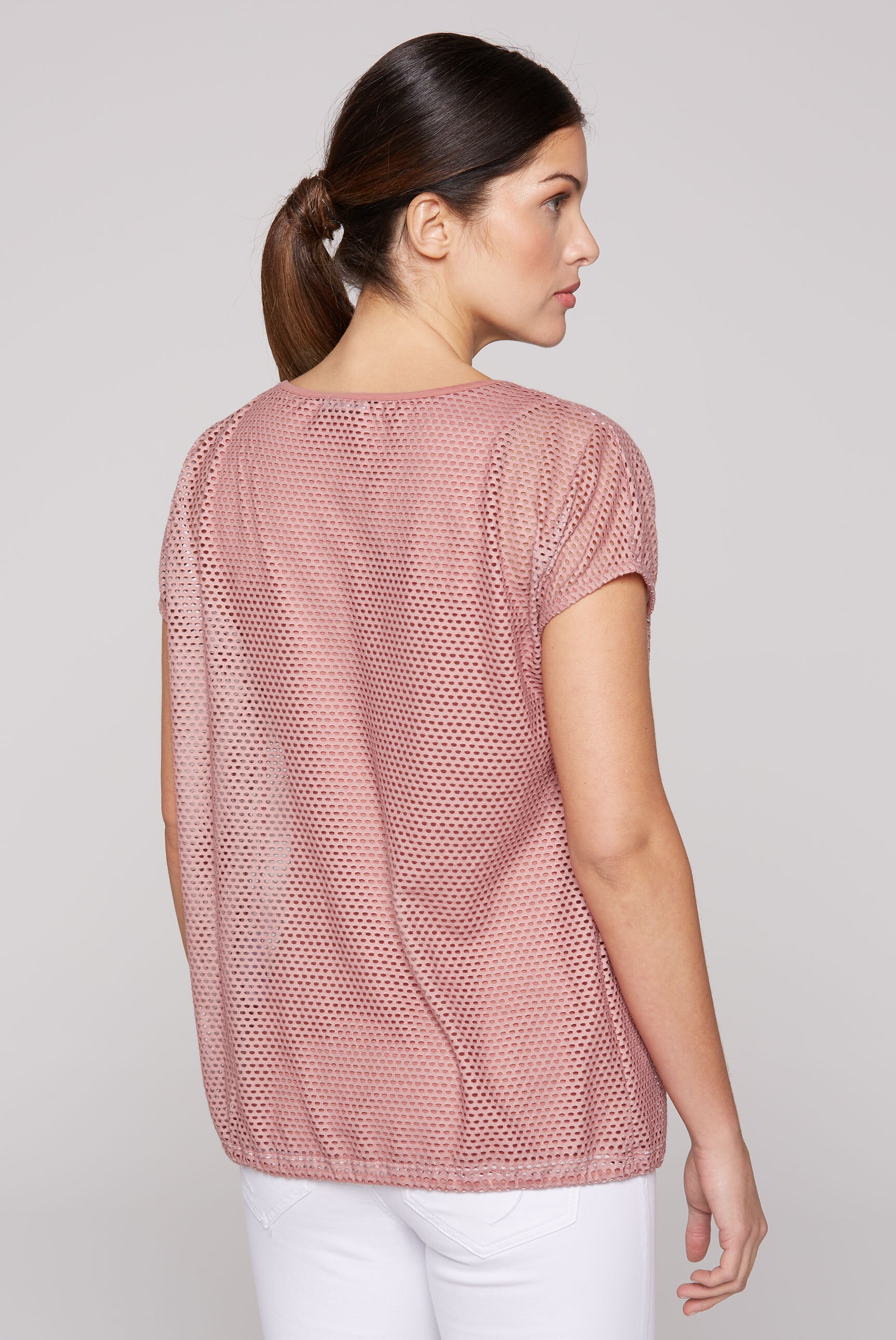 SOCCX 2-in-1-Shirt, mit Bindeband am Saum