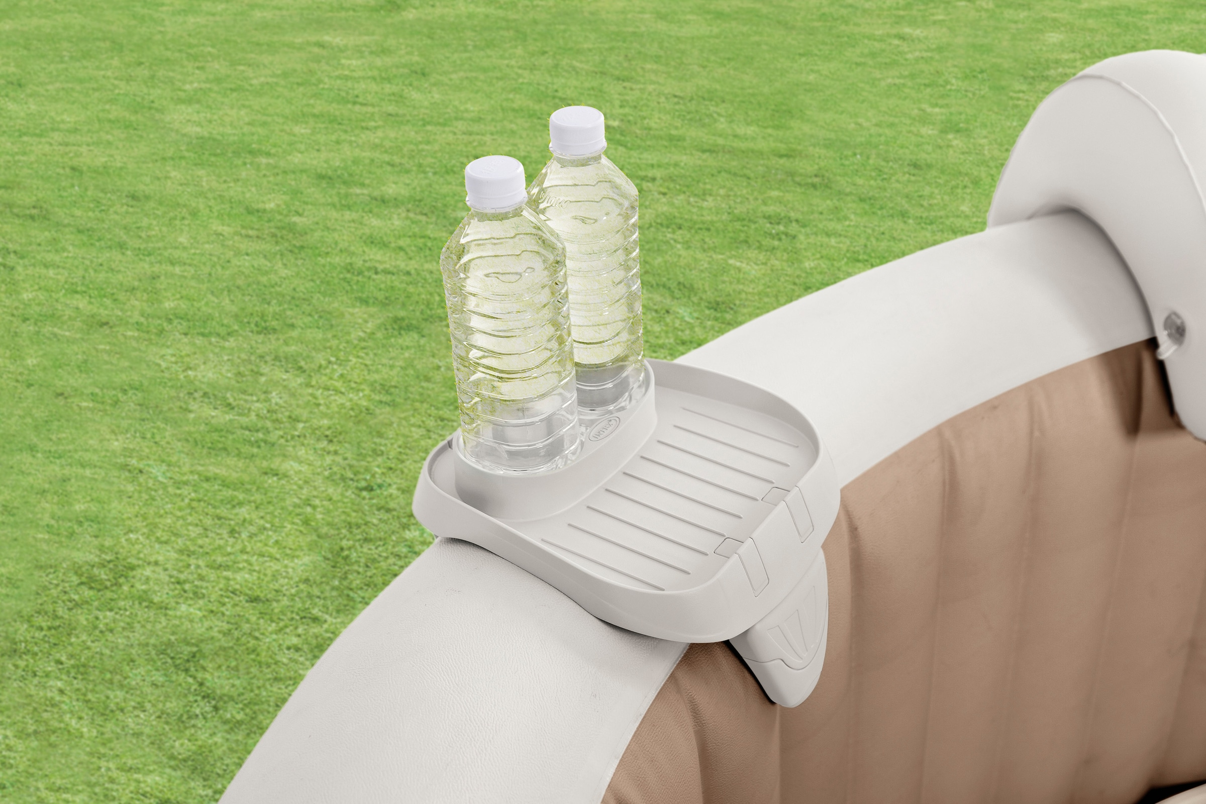 Intex Ablagetisch »PureSPA Whirlpool Wellnessset: 1 Getränkehalter & 2 Premiumkopfstützen« 3-teiliges Set: 1 Getränkehalter und 2 Kopfstützen