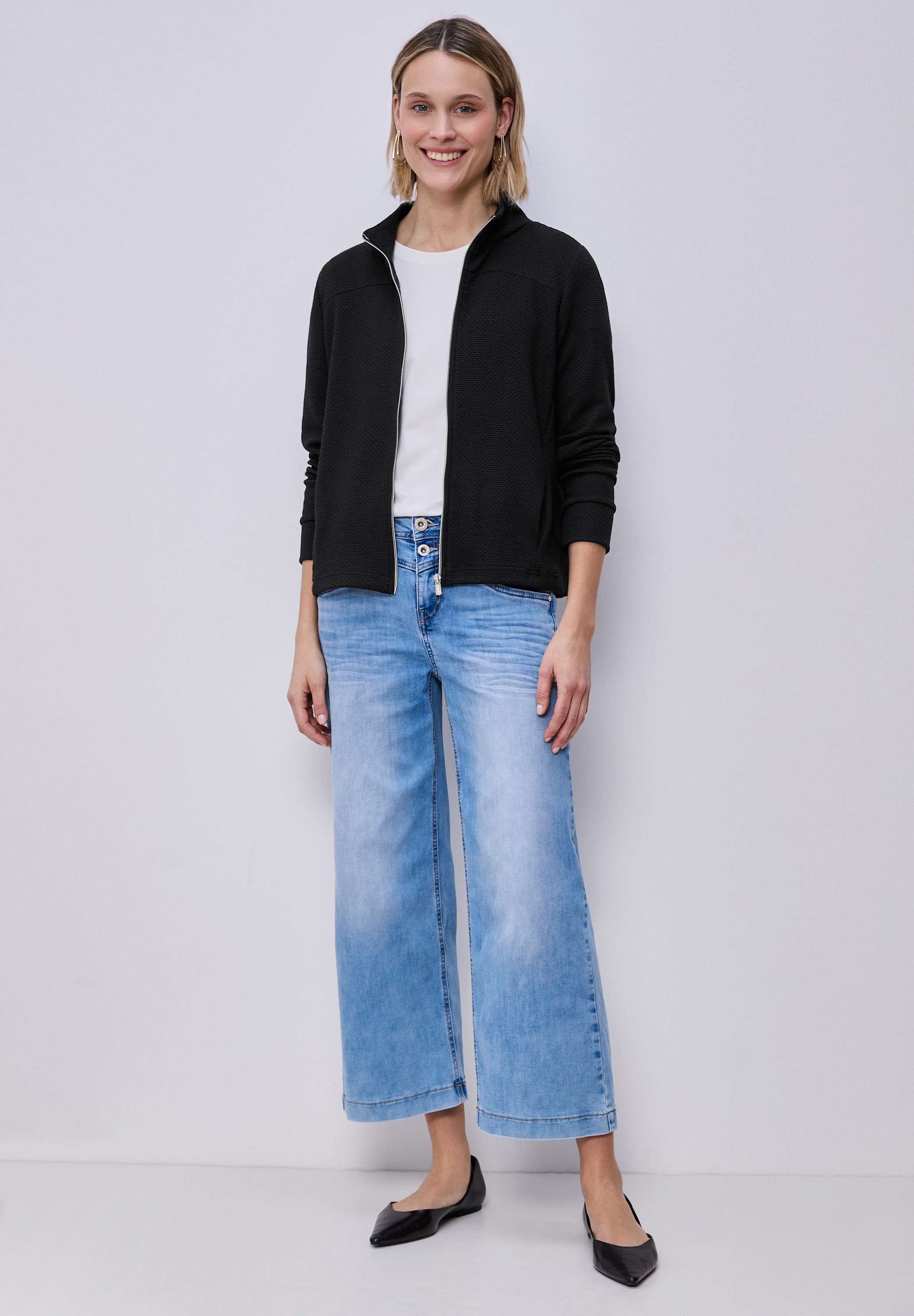 STREET ONE Cardigan mit Turtleneck