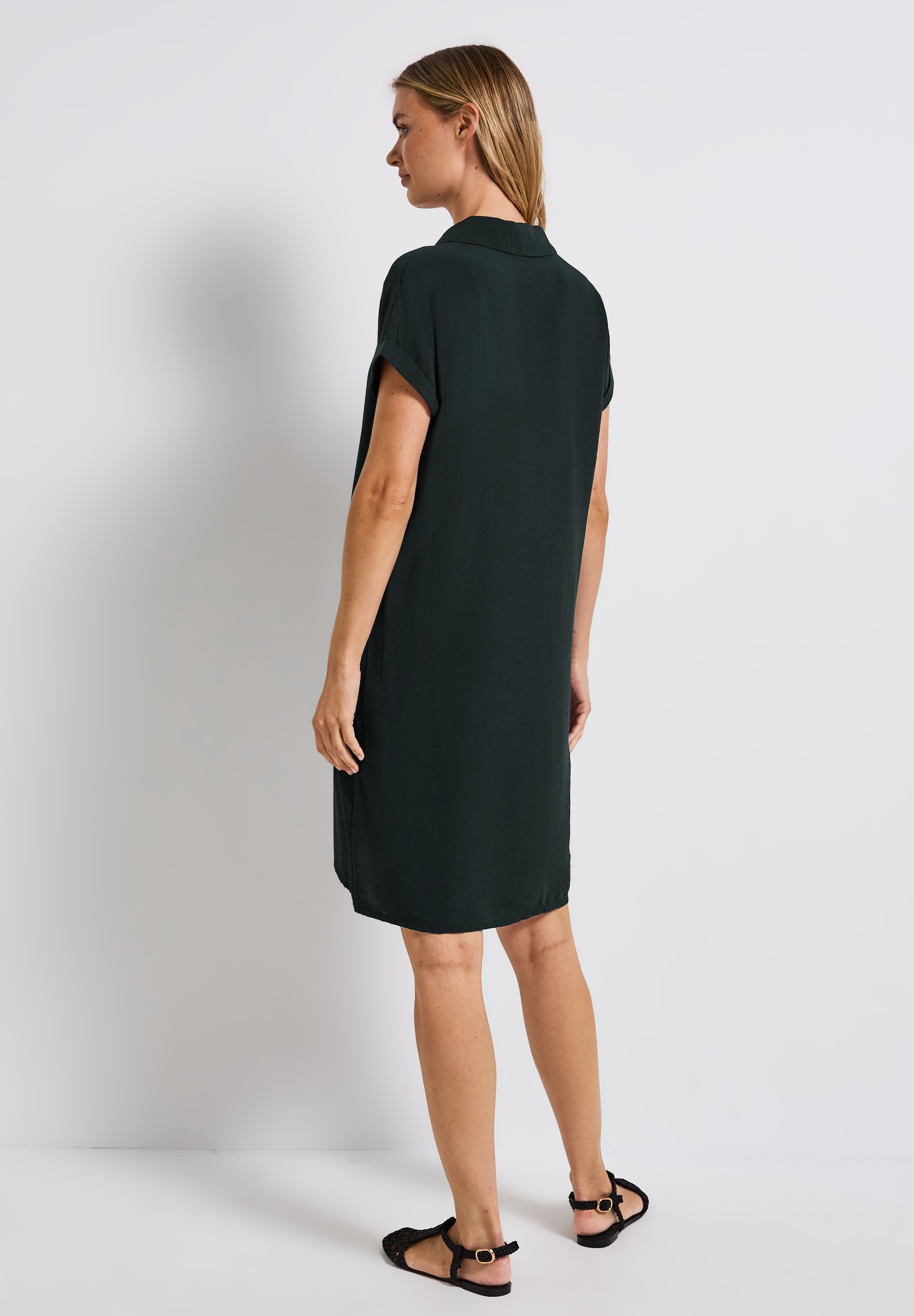STREET ONE Shirtkleid, in Unifarbe günstig online kaufen