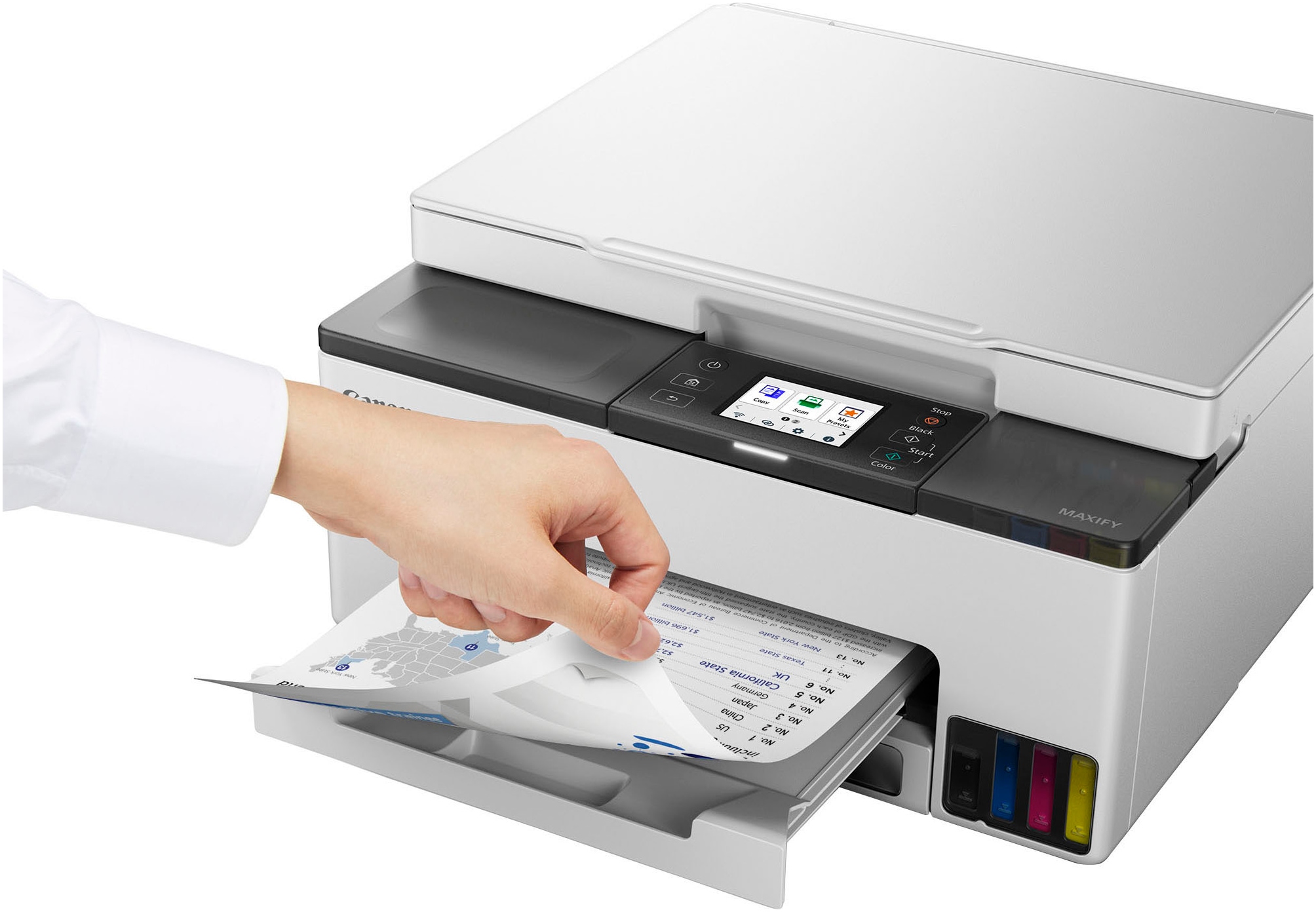 Canon Multifunktionsdrucker »MAXIFY GX1050« 3in1 Tintenstrahl-Multifunktionsgerät mit extrem niedrigen Druckkosten