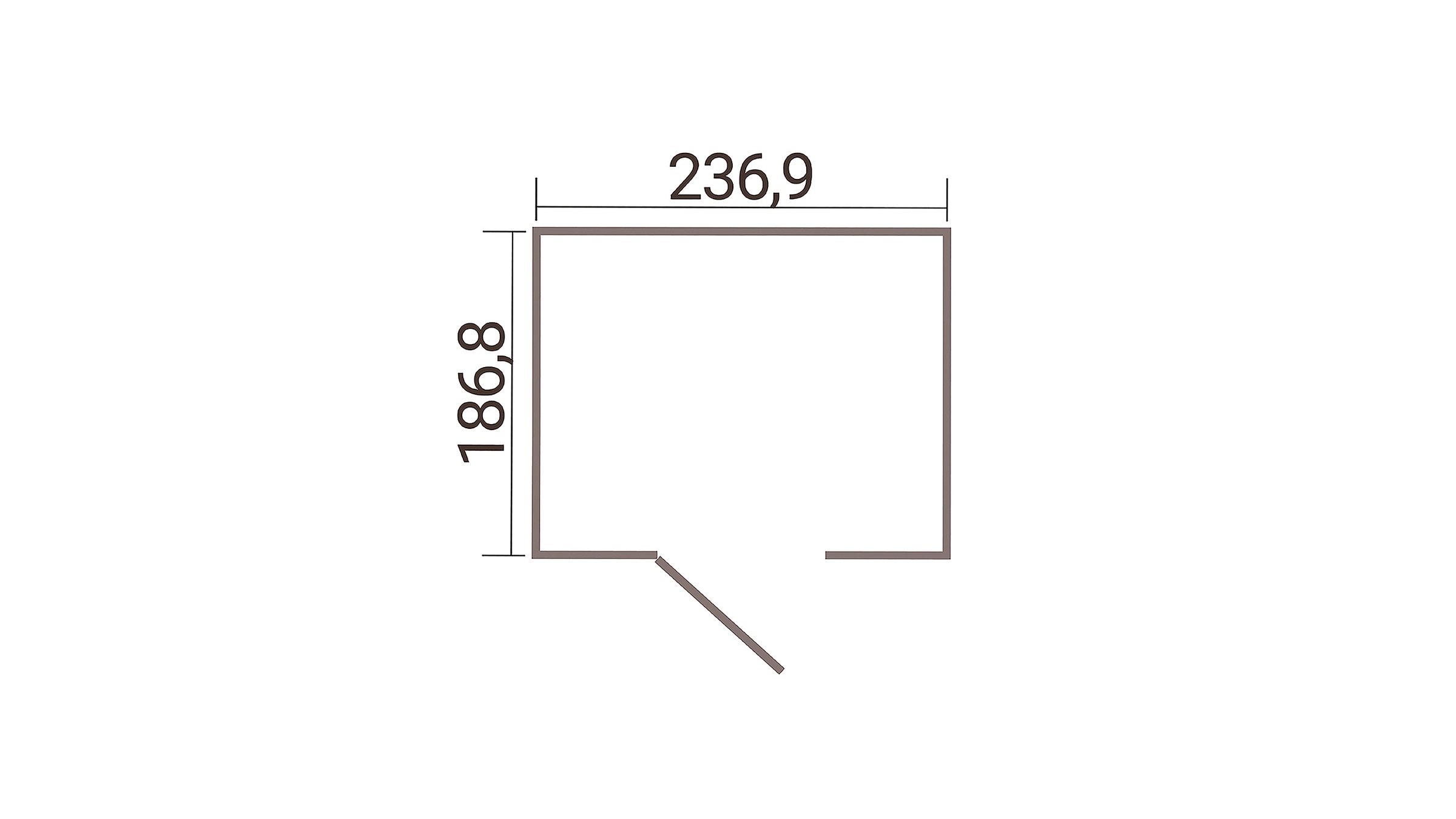 weka Gerätehaus »Gary 5« Metall pulverbeschichtet, Größe 5