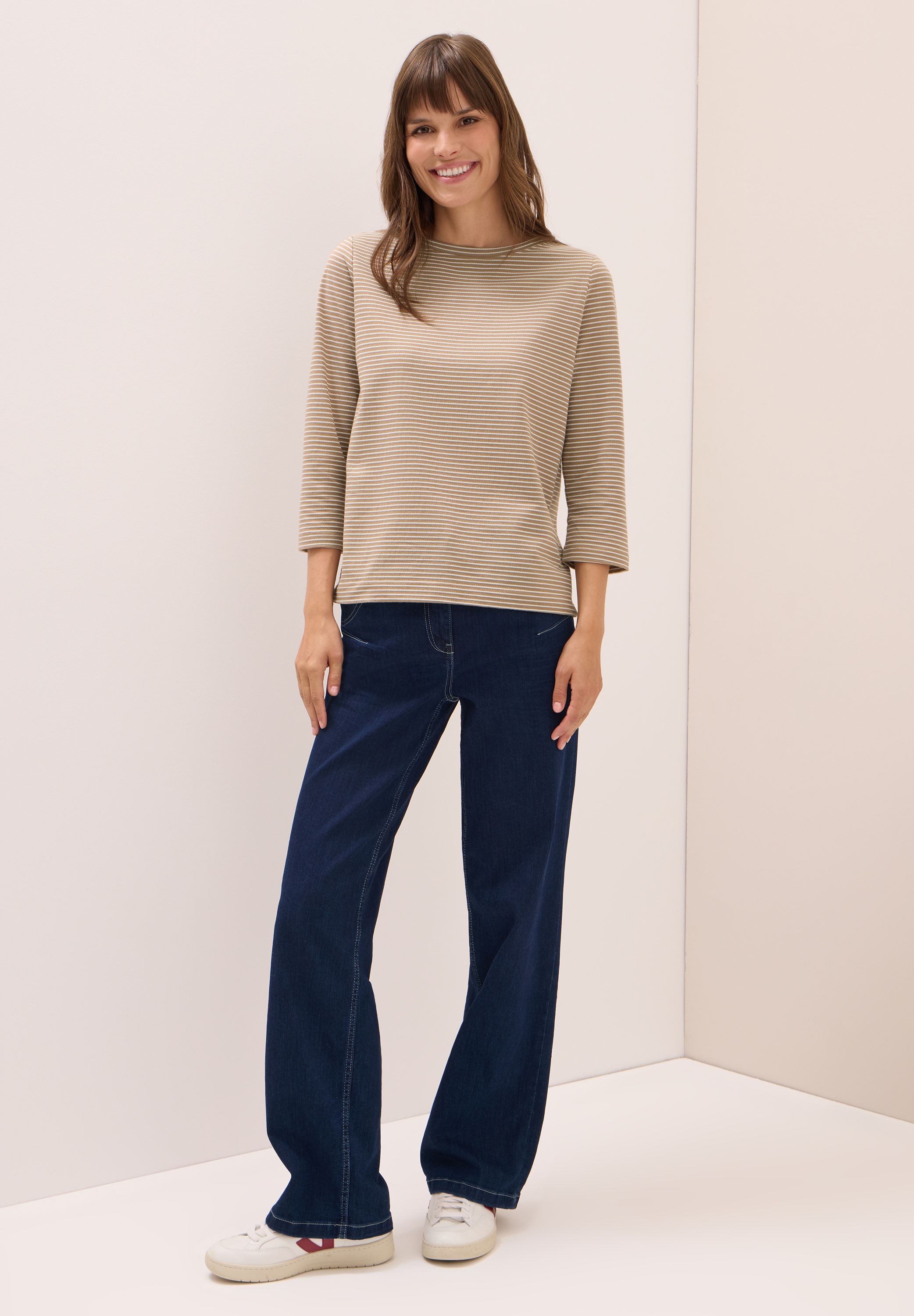 Cecil Langarmshirt, Feel Good Fit