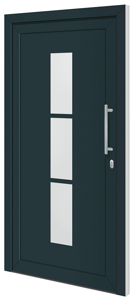 RORO Türen & Fenster Haustür »Otto 5«, BxH: 110x210 cm, anthrazit/weiß,  ohne Griff, inklusive Türrahmen auf Raten | BAUR